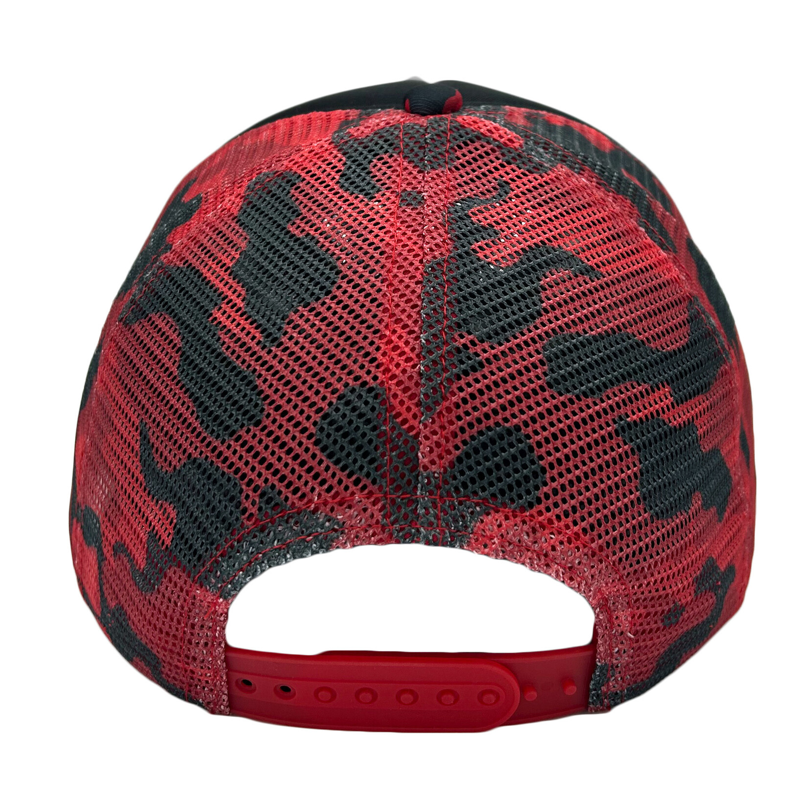 REDBLACKS REDBLACKS Nova Trucker Hat Black on Red