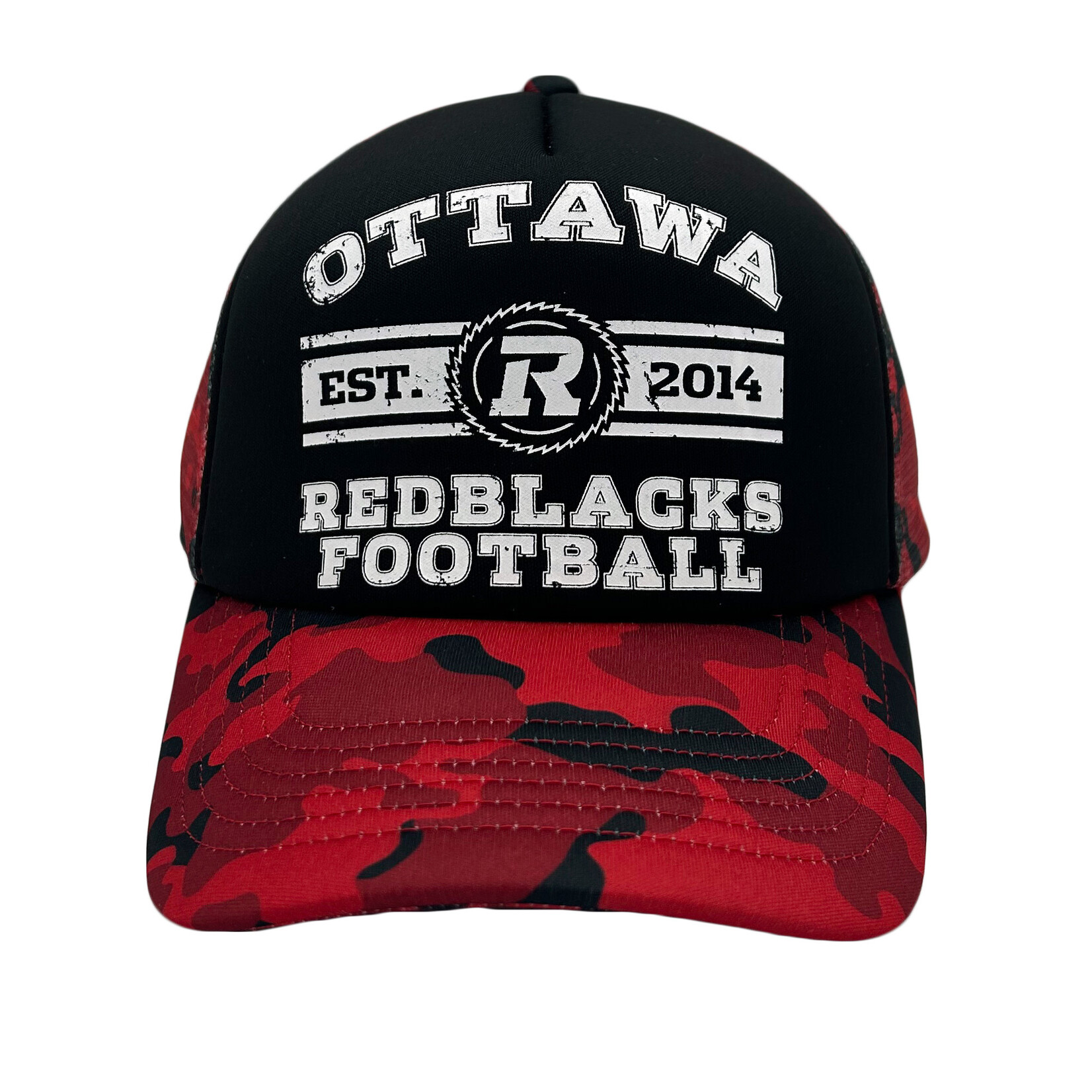 REDBLACKS REDBLACKS Nova Trucker Hat Black on Red