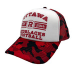 REDBLACKS REDBLACKS Nova Trucker Hat White on Red