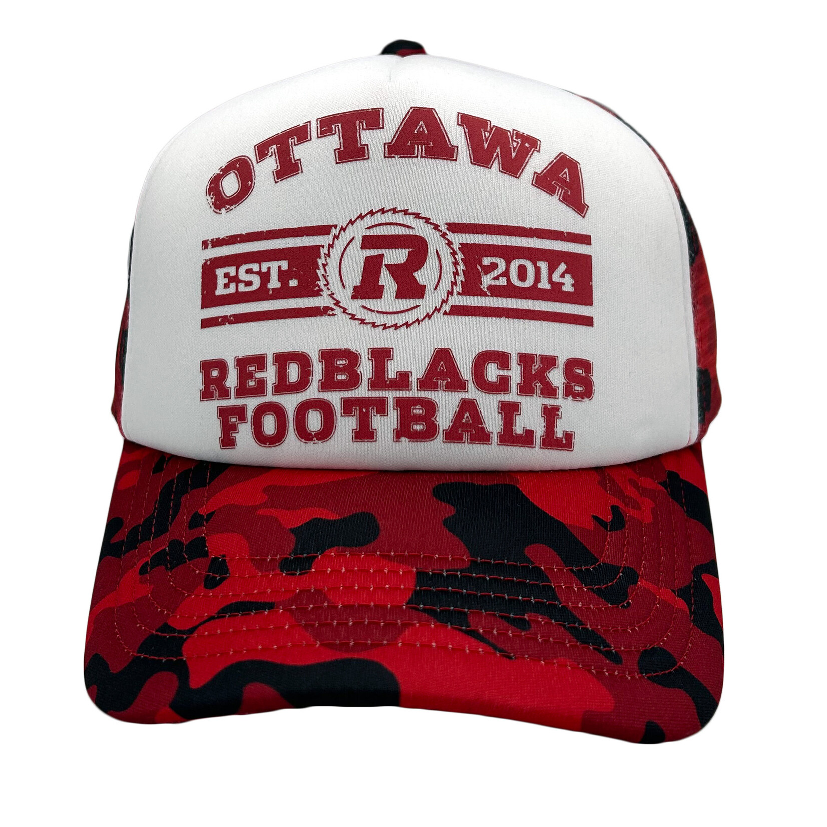 REDBLACKS REDBLACKS Nova Trucker Hat White on Red