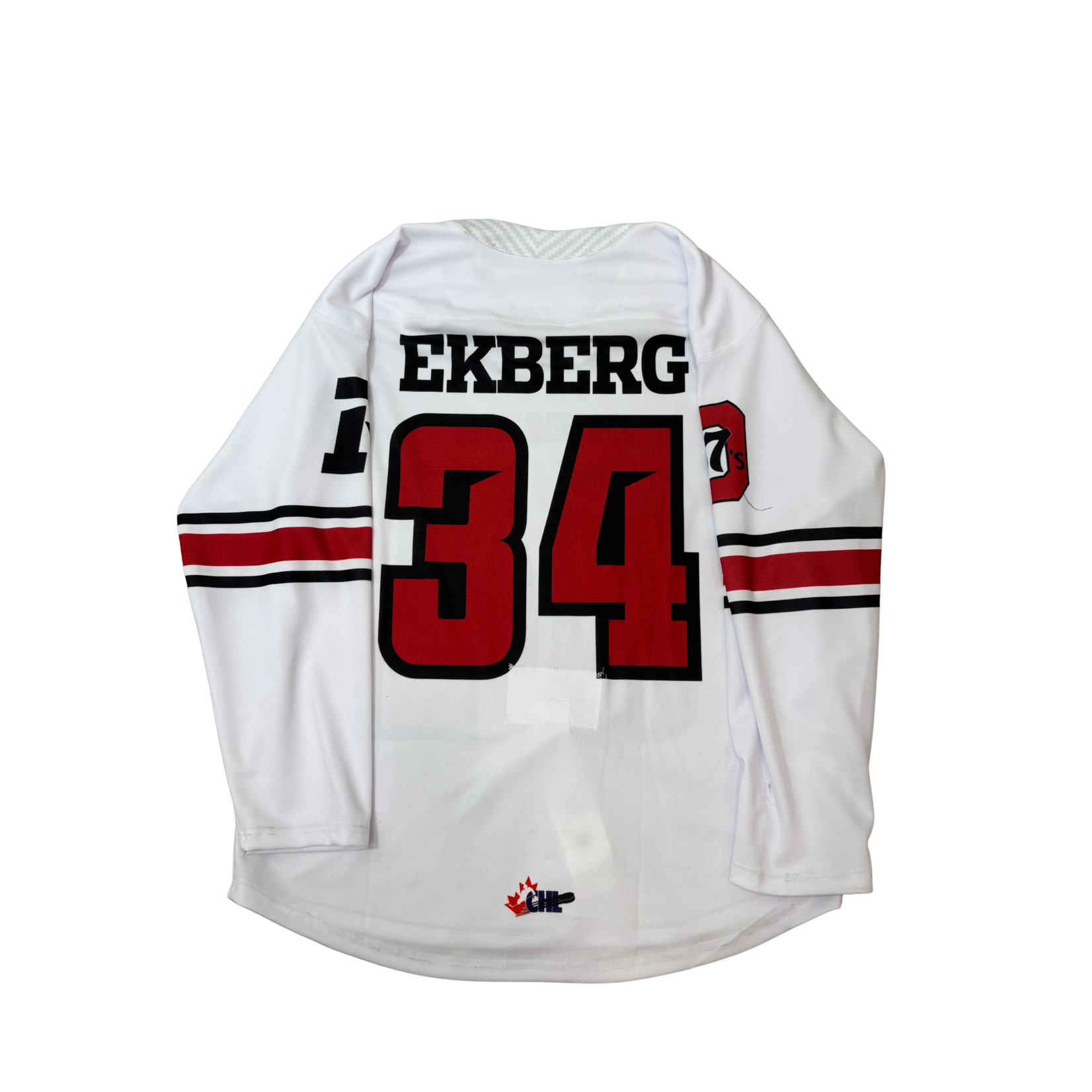 OTTAWA 67's 67's REDBLACKS Crossover Ekberg Game Issued Jersey