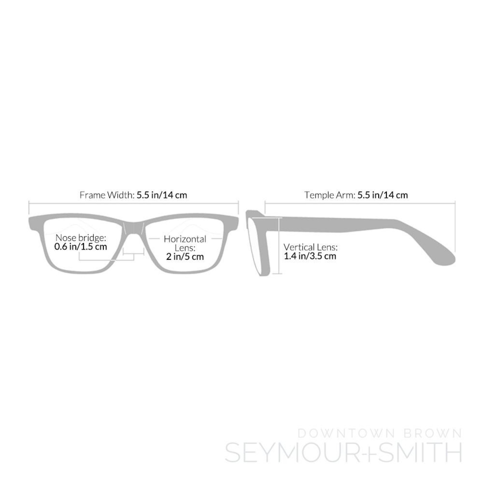 Seymour + Smith Downtown Brown Reading Glasses
