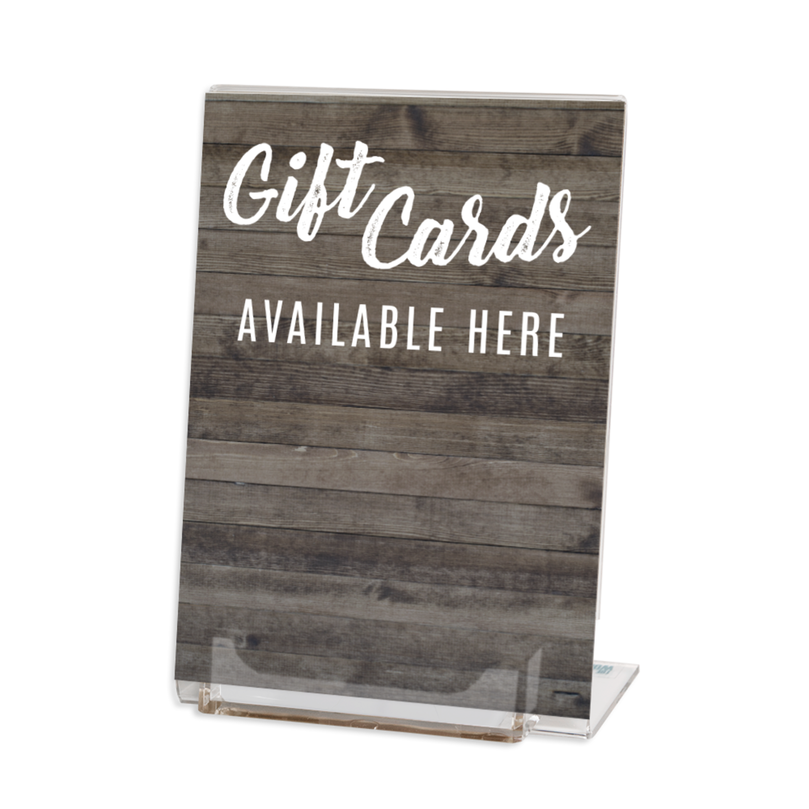 5X7 Acrylic Gift Card Display Stand