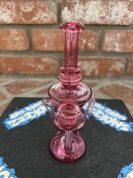 CAPTNCRONIC GLASS CAPTNCRONIC FACETED RECYCLER - RUBY/PINK