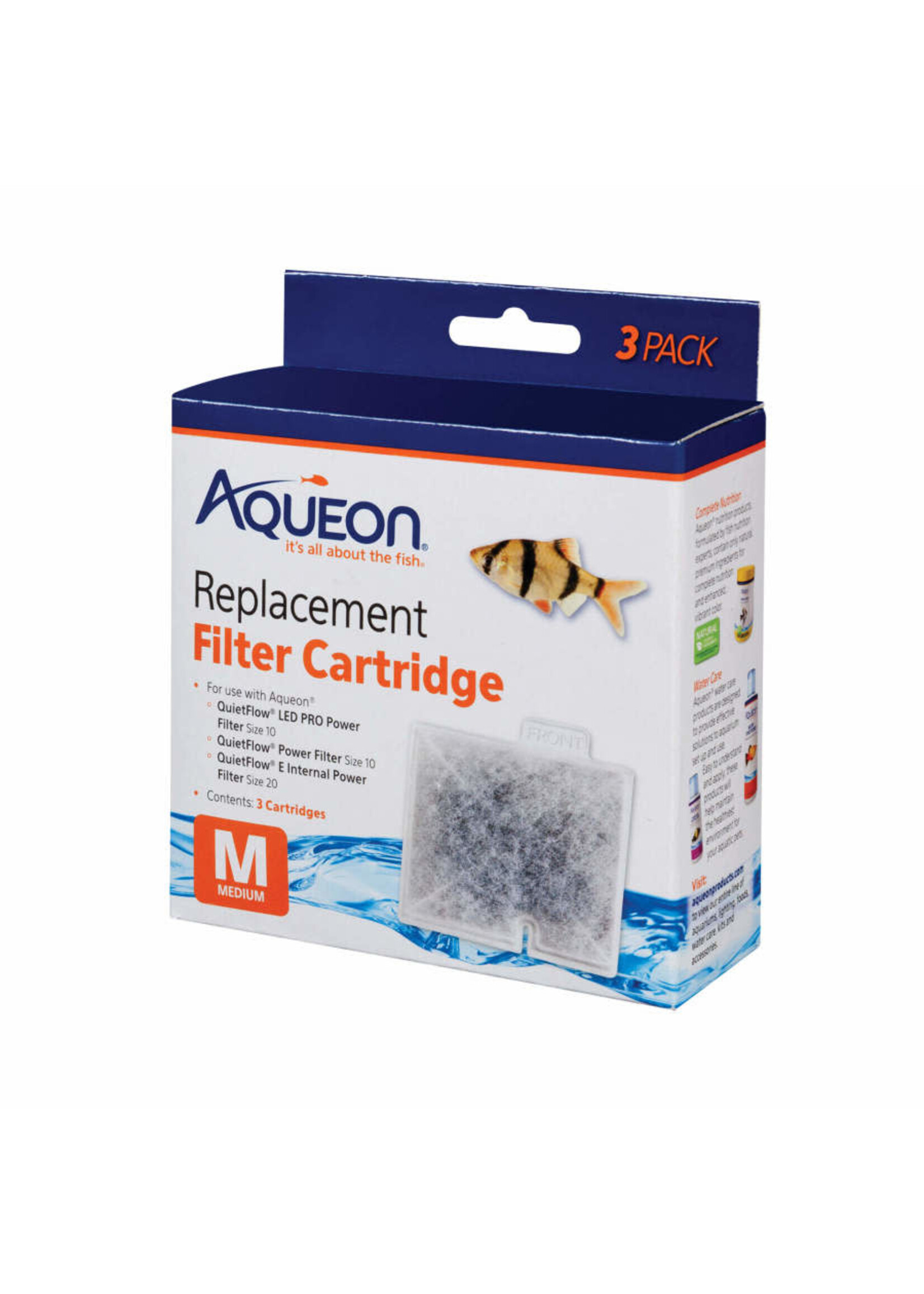 Aqueon FILTER POWER CARTRIDGE M 3 PK