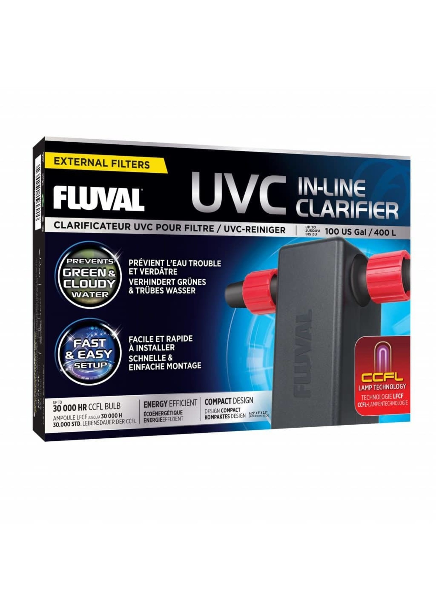 Fluval UVC IN LINE CLARIFIER UP TO 100G