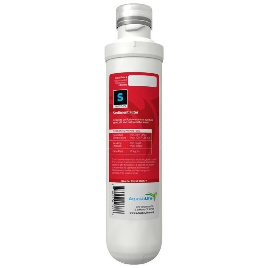 TWIST IN SEDIMENT FILTER