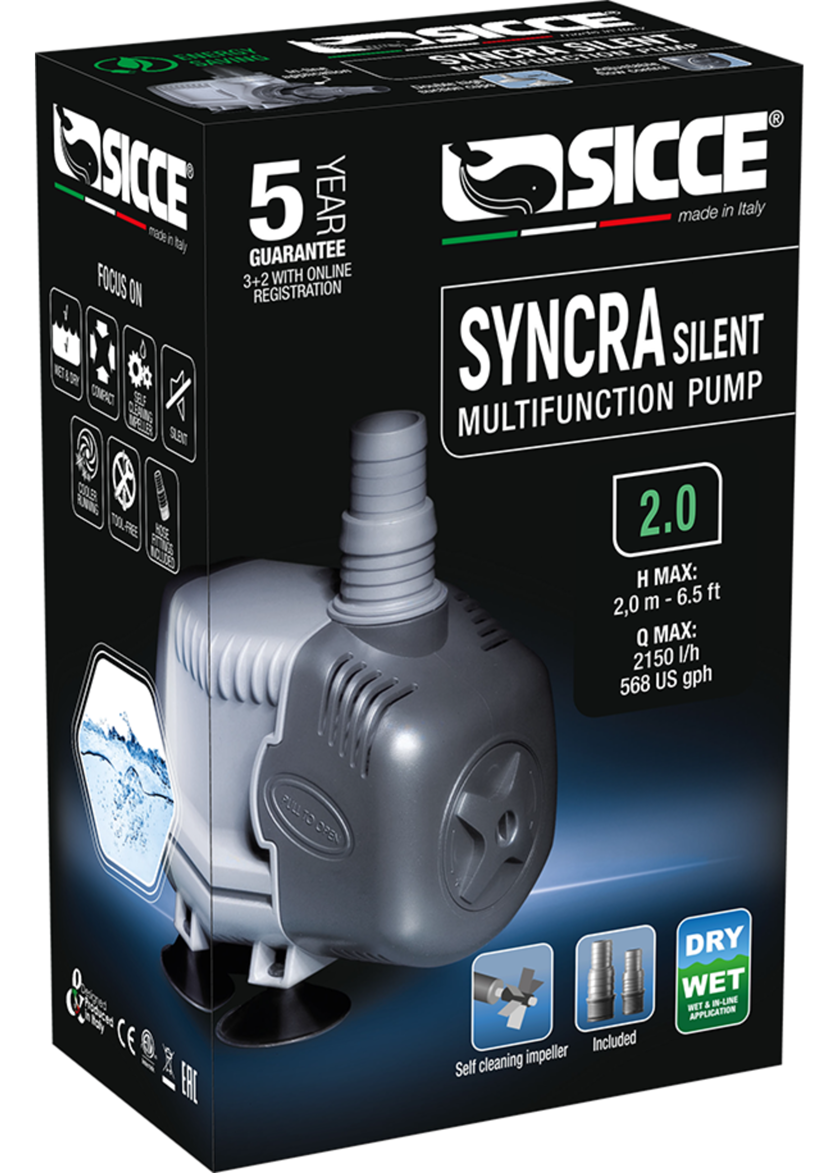 Sicce SYNCRA SILENT 2.0 PUMP 568 GPH