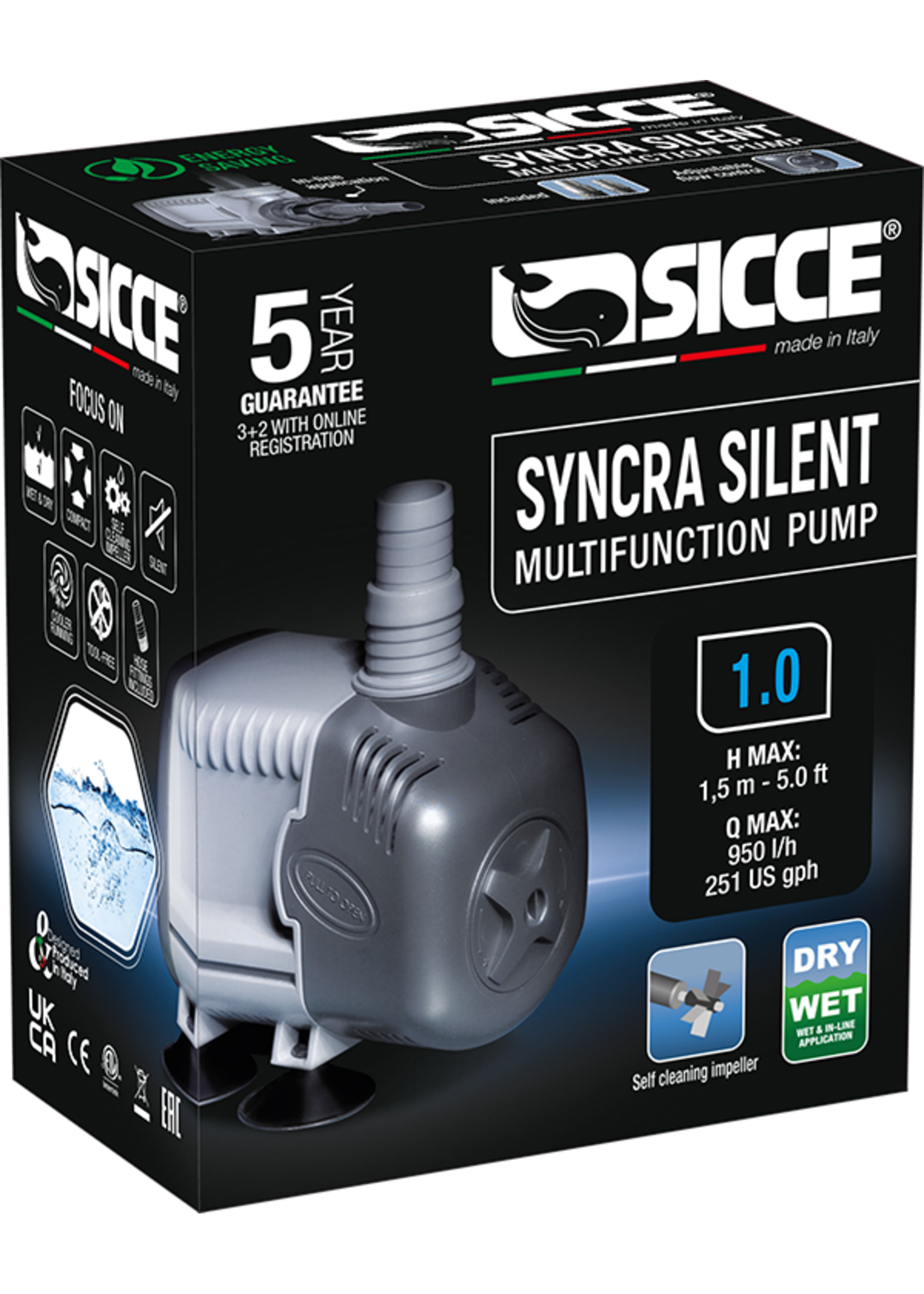 Sicce SYNCRA SILENT 1.0 PUMP 251 GPH