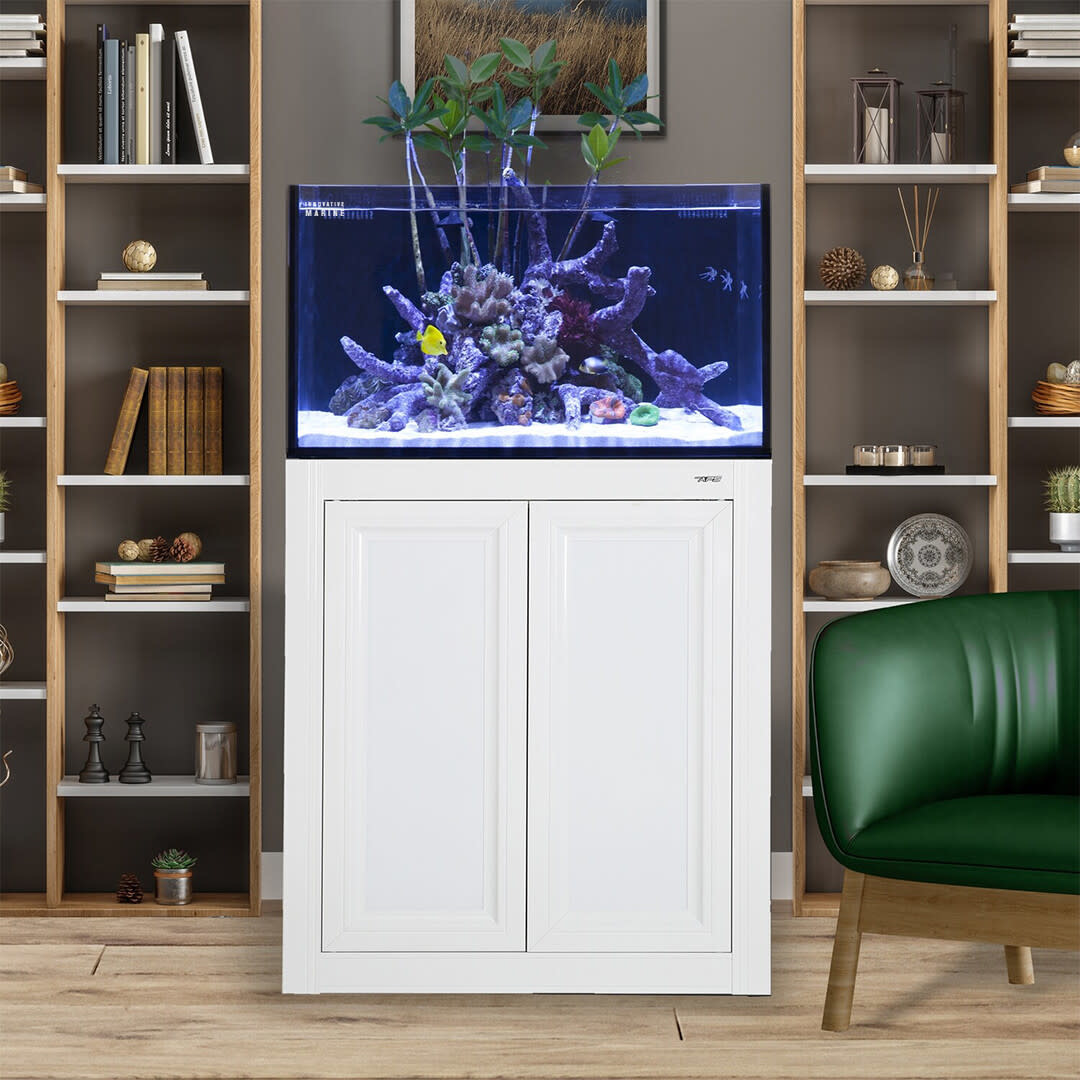 NUVO FUSION LAGOON 50 PRO 2 AQUARIUM W/APS STAND WHITE