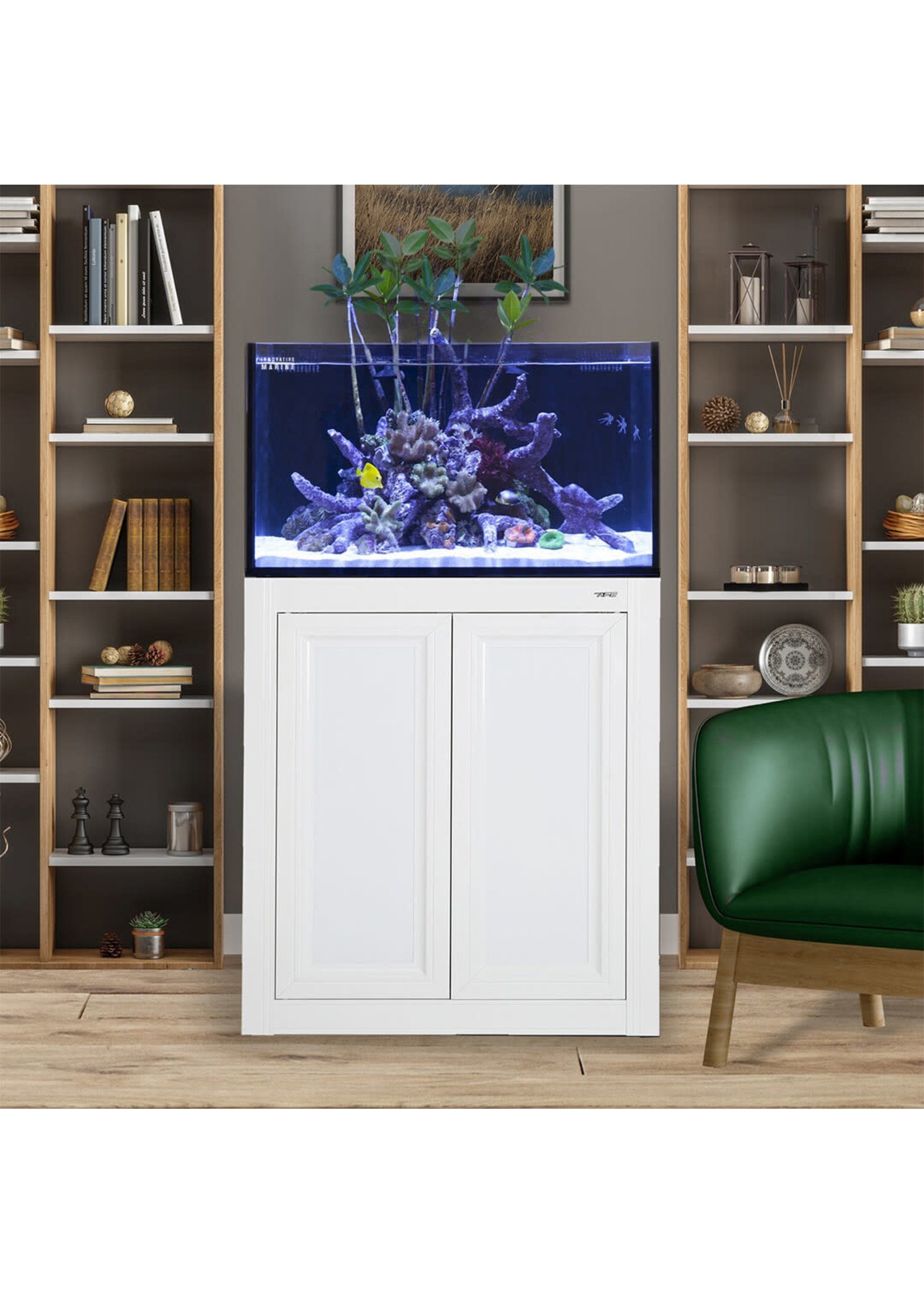 Innovative Marine NUVO FUSION LAGOON 50 PRO 2 AQUARIUM W/APS STAND WHITE