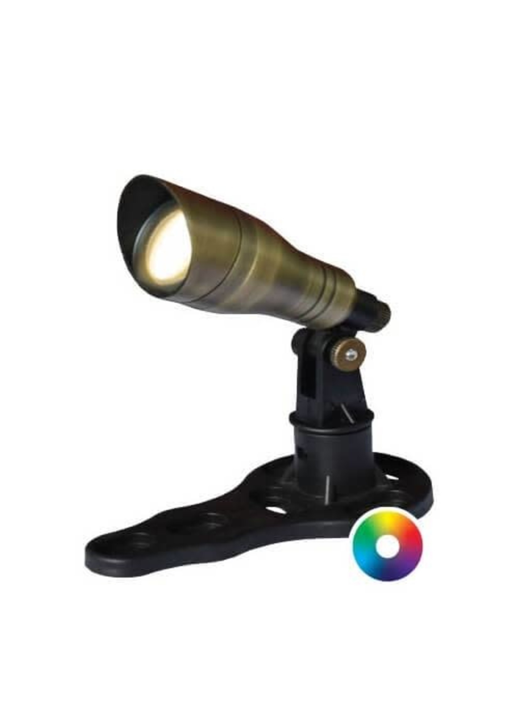 Anjon Manufacturing 3 W LED COLOR CHANGING BRASS SPOTLIGHT