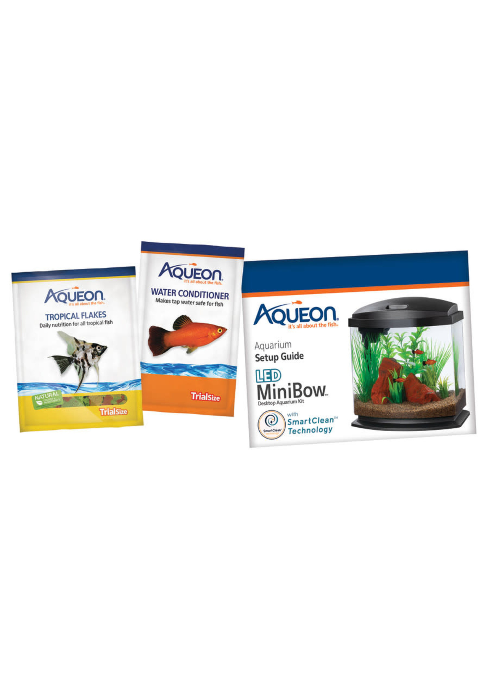 Aqueon BETTA BOW KIT MINI W SMART CLEAN BLACK 1 G