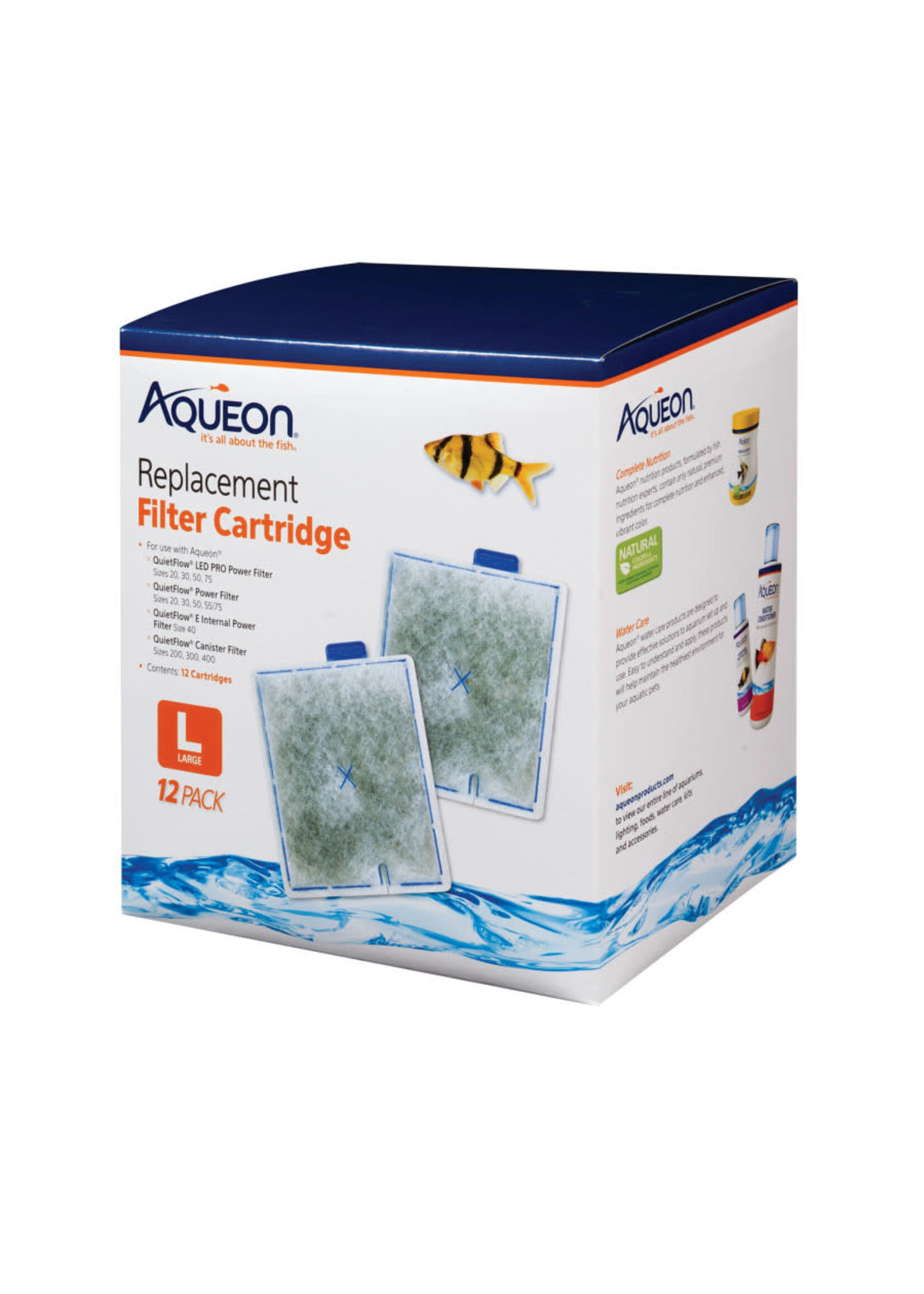 Aqueon FILTER POWER CARTRIDGE L 12 PK