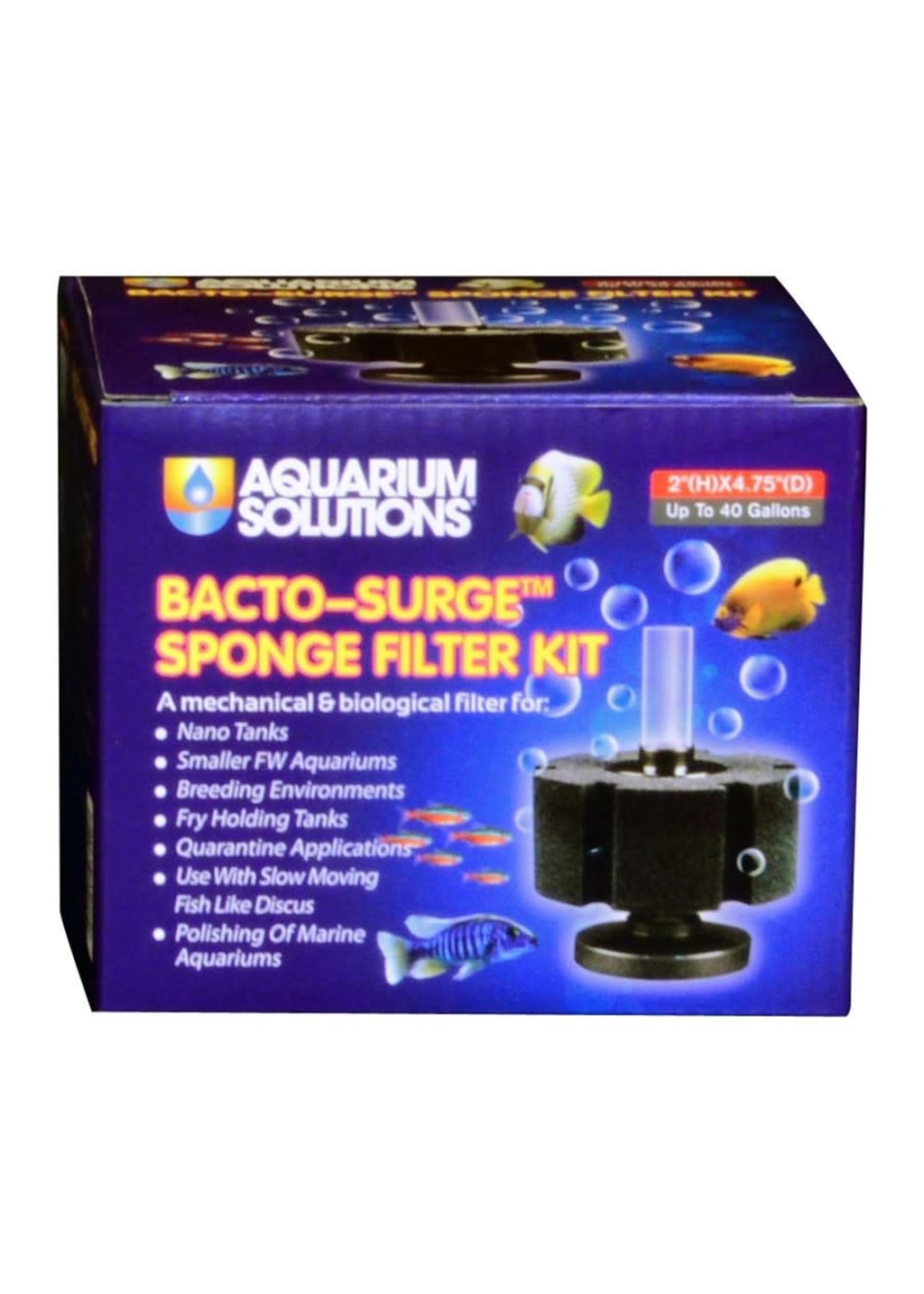 Aquarium Solution BACTO FOAM SPONGE FILTER 40G