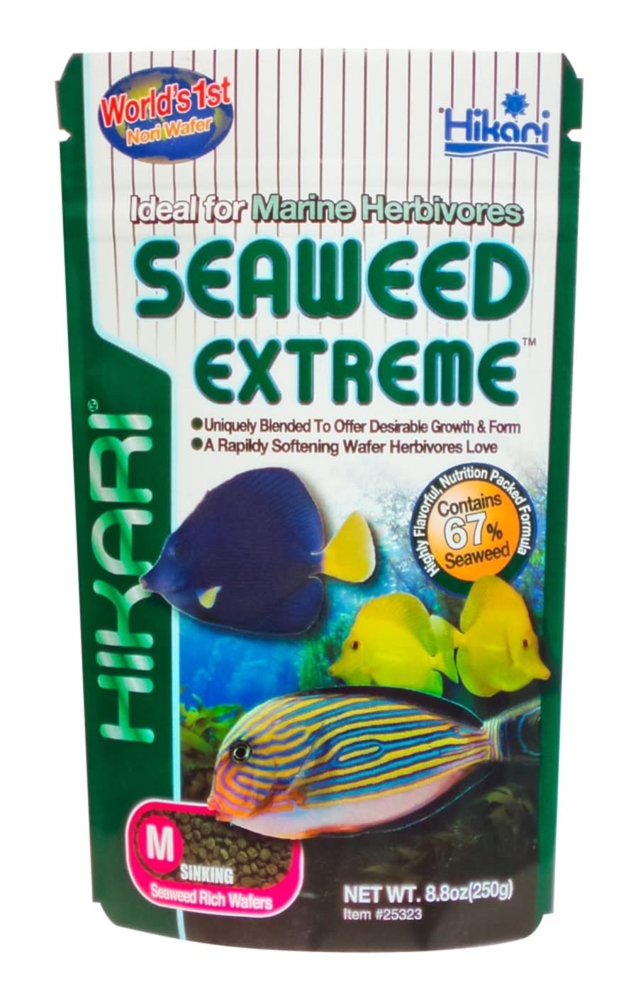 HIKARI SEAWEED EXTREME PELLETS MD 8.8 OZ - The Hidden Reef, Inc