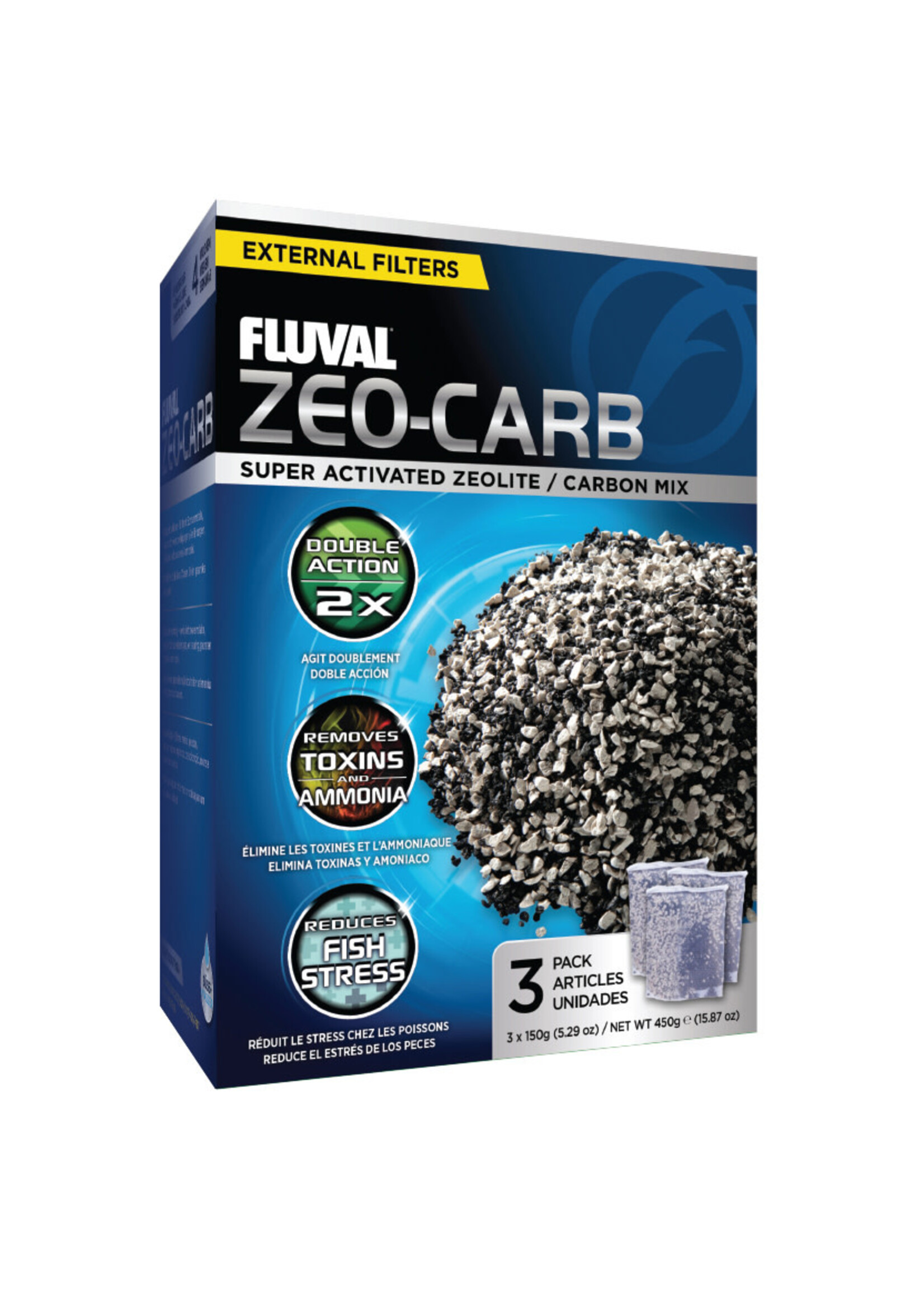 Fluval ZEO CARB 3 X 150 G