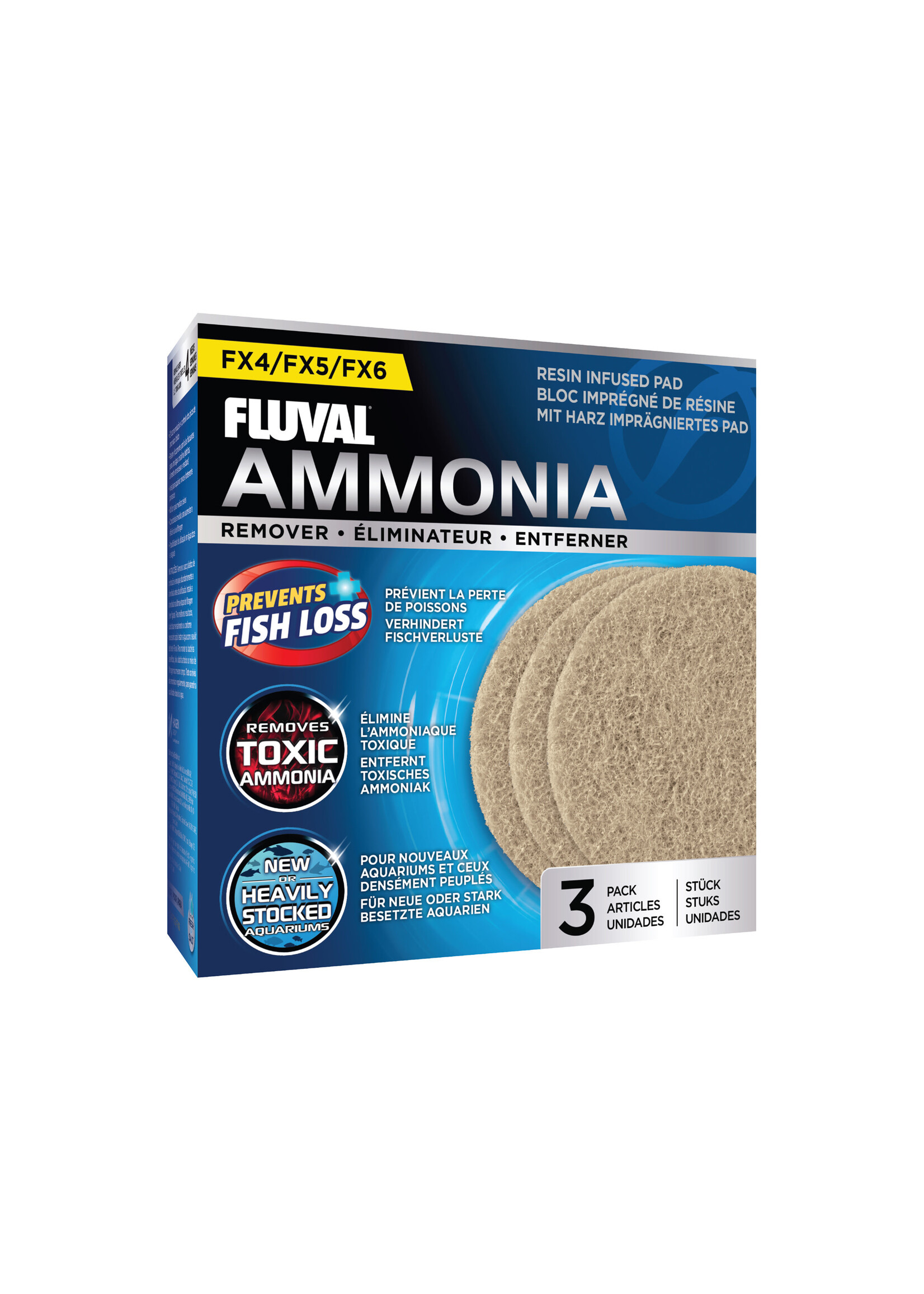 Fluval FX4-FX5-FX6 AMMONIA PAD 3 PK