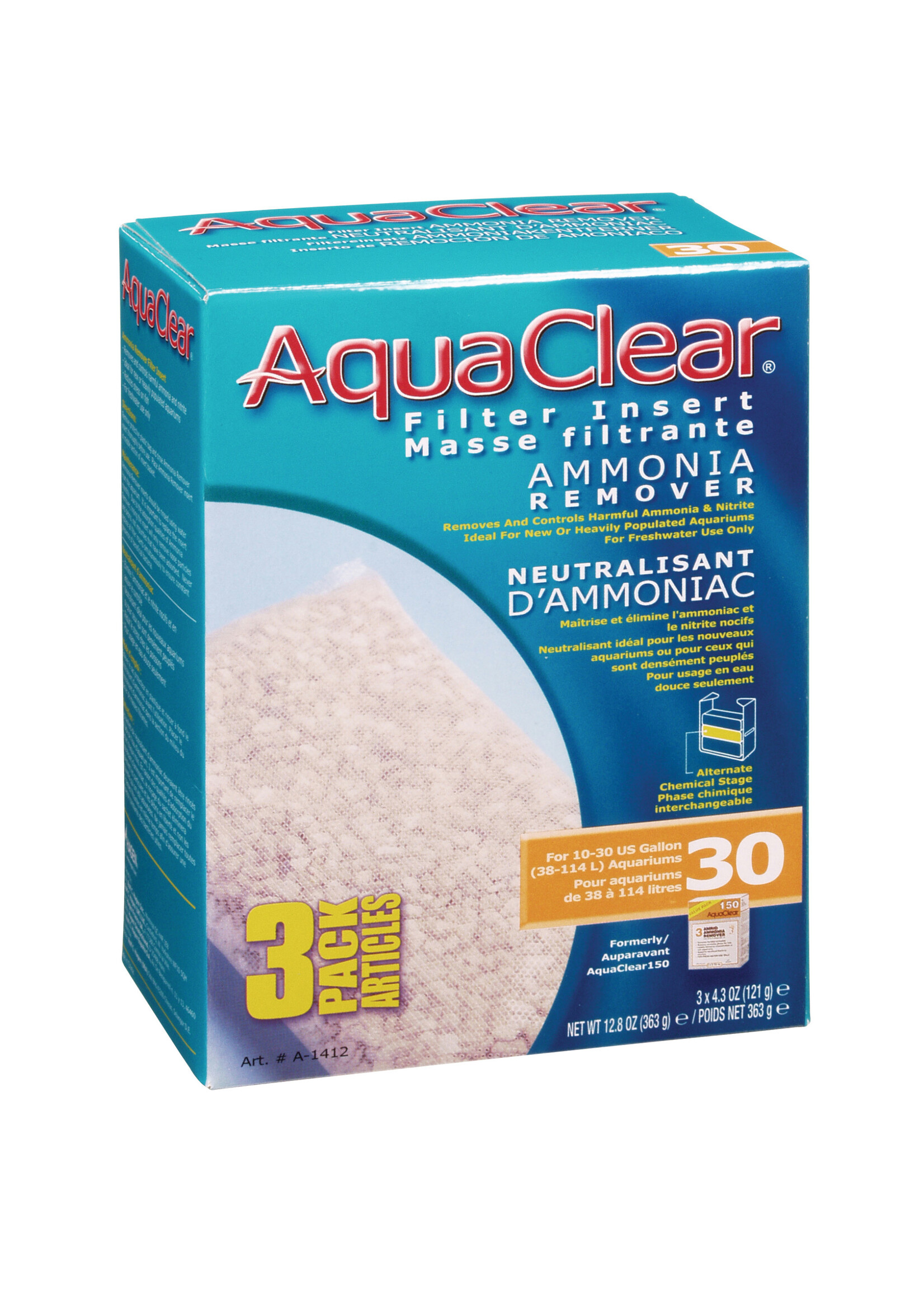 AquaClear AMMONIA REMOVER 30 3 PACK