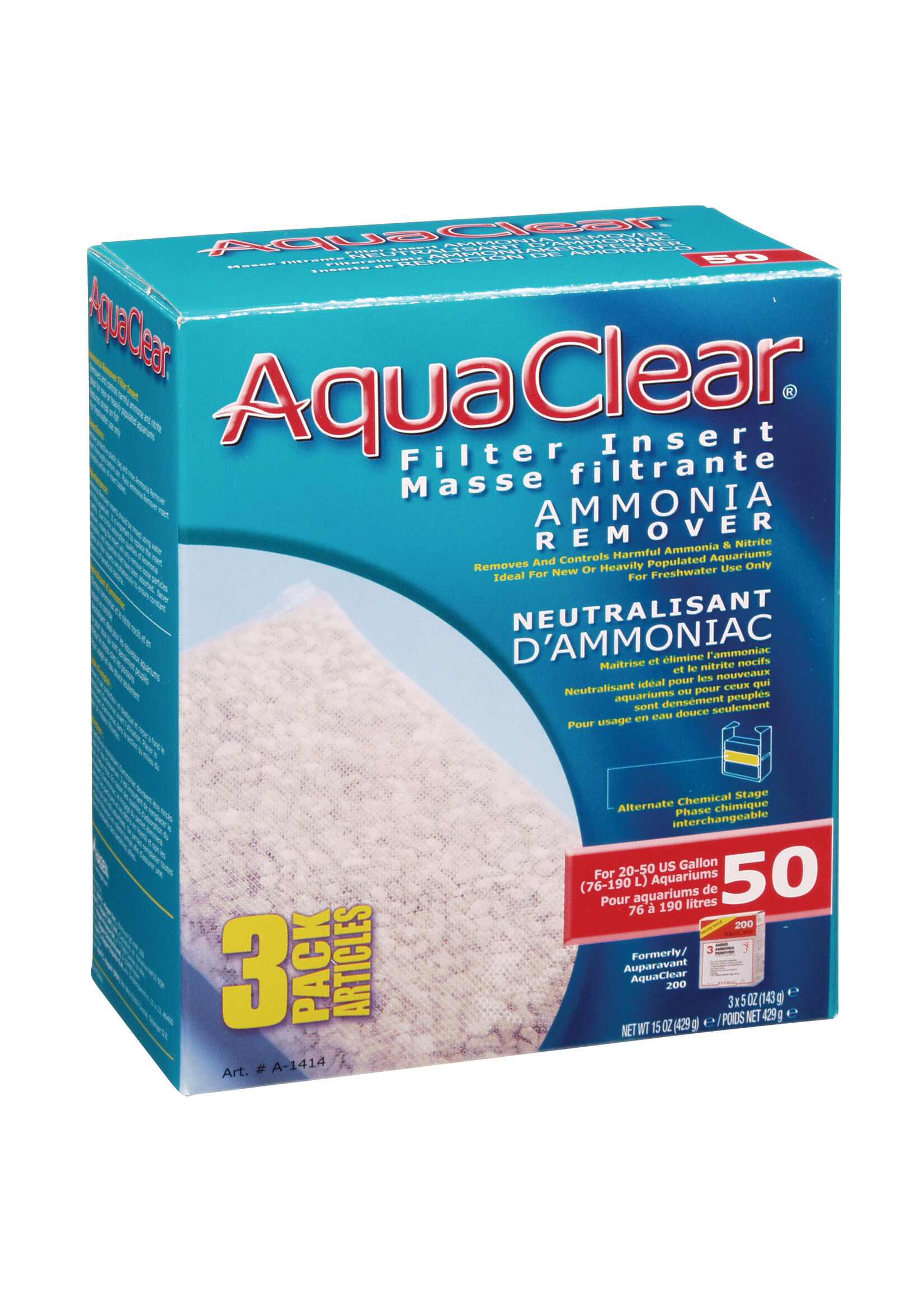 AquaClear AMMONIA REMOVER 50 3 PACK
