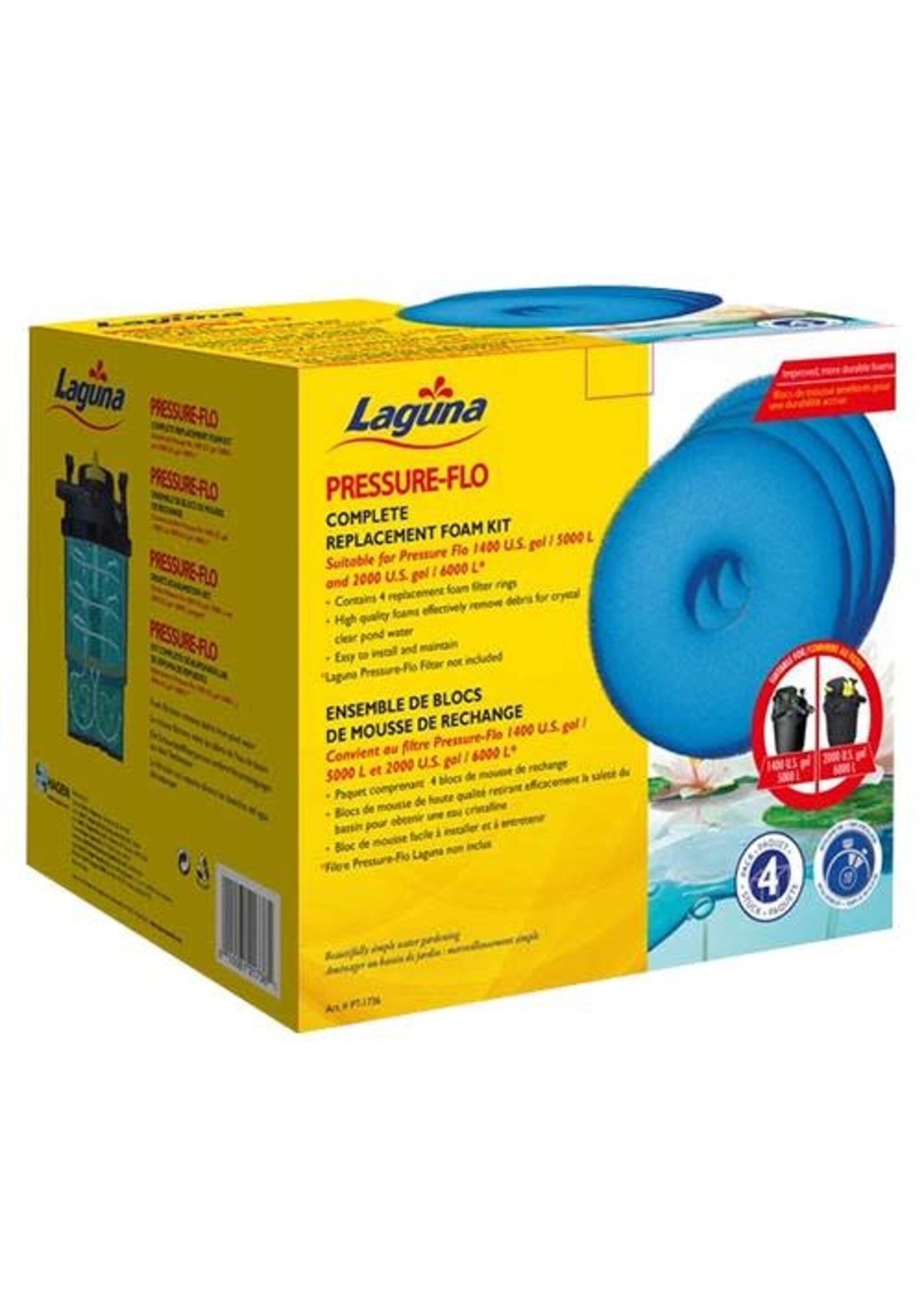 Laguna PRESSURE FLO FOAM 1400 & 2000 4 PACK