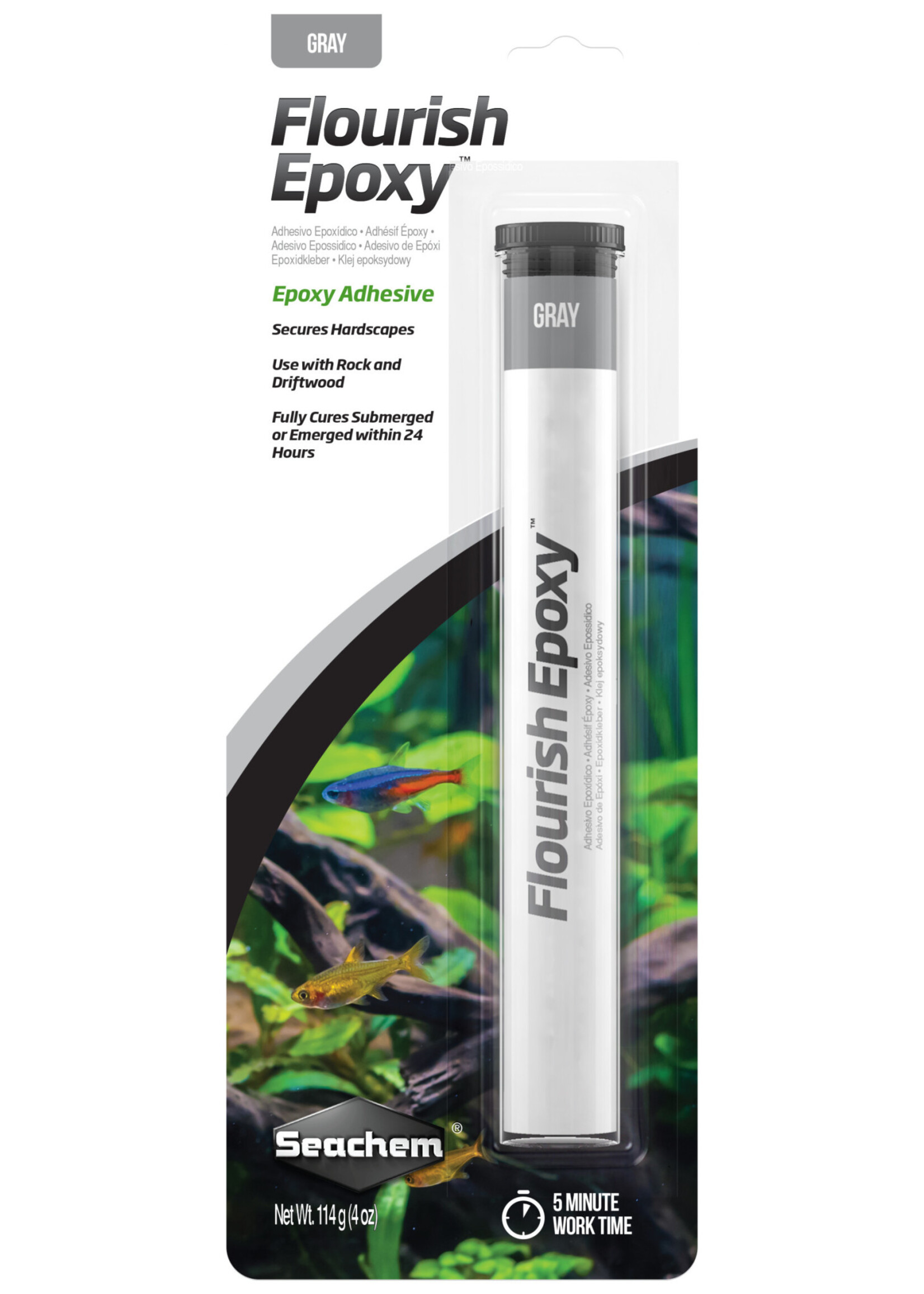 Seachem FOURISH EPOXY GRAY 4 OZ