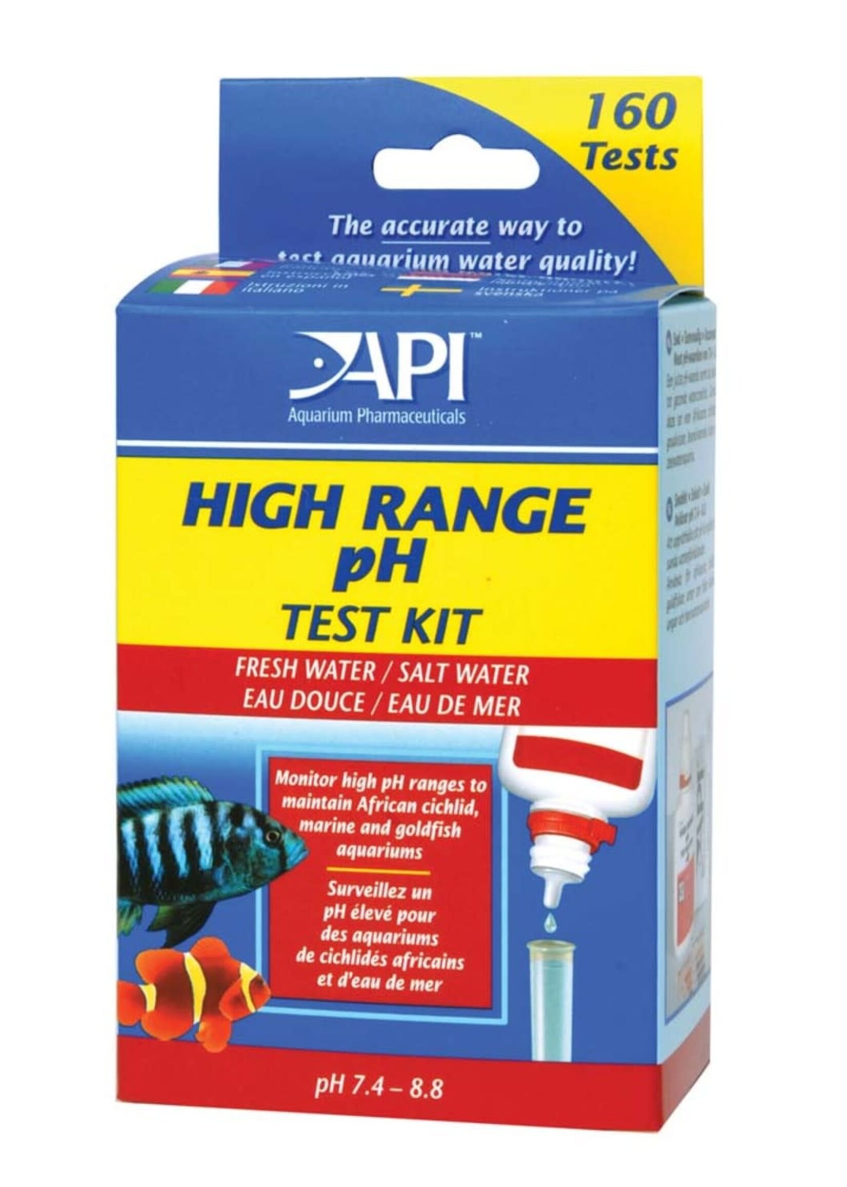 API TEST KIT FRESHWATER / SALTWATER PH HI