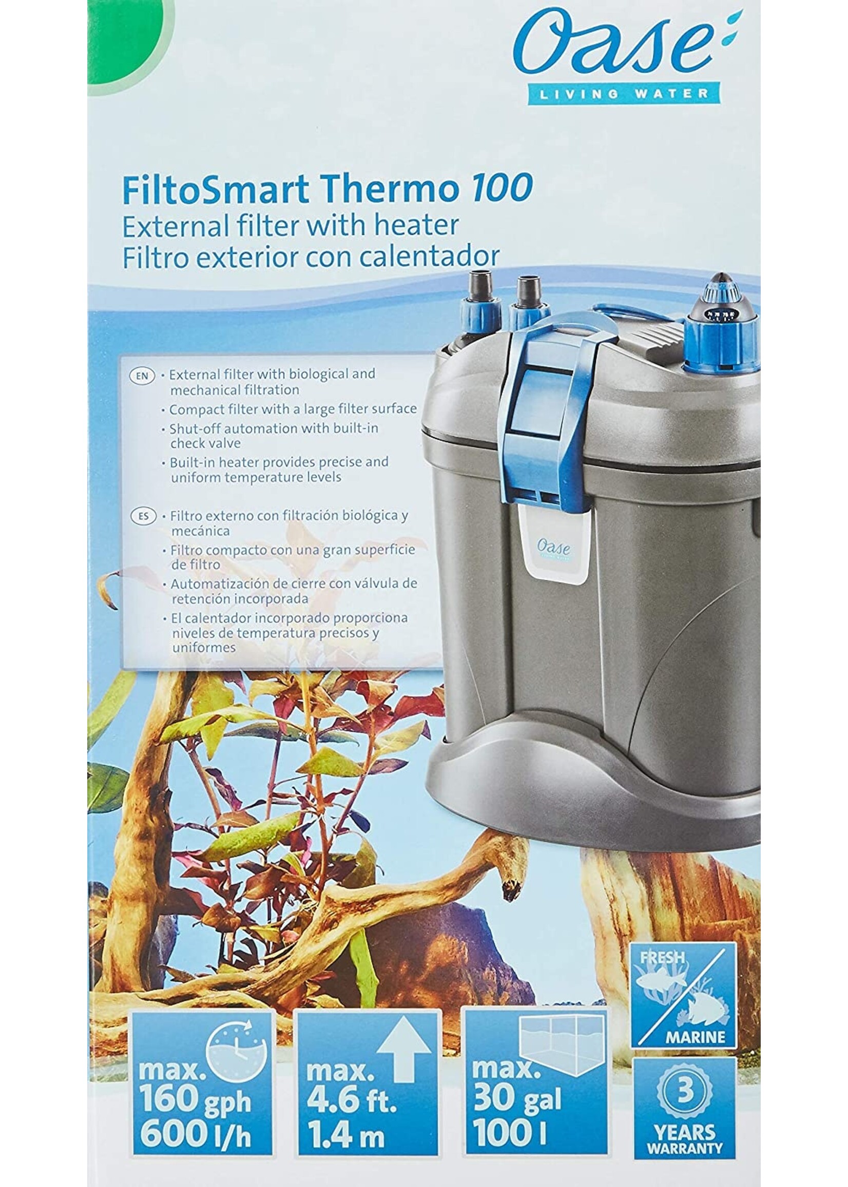 OASE FILTOSMART THERMO 100 EXTERNAL CANISTER FILTER