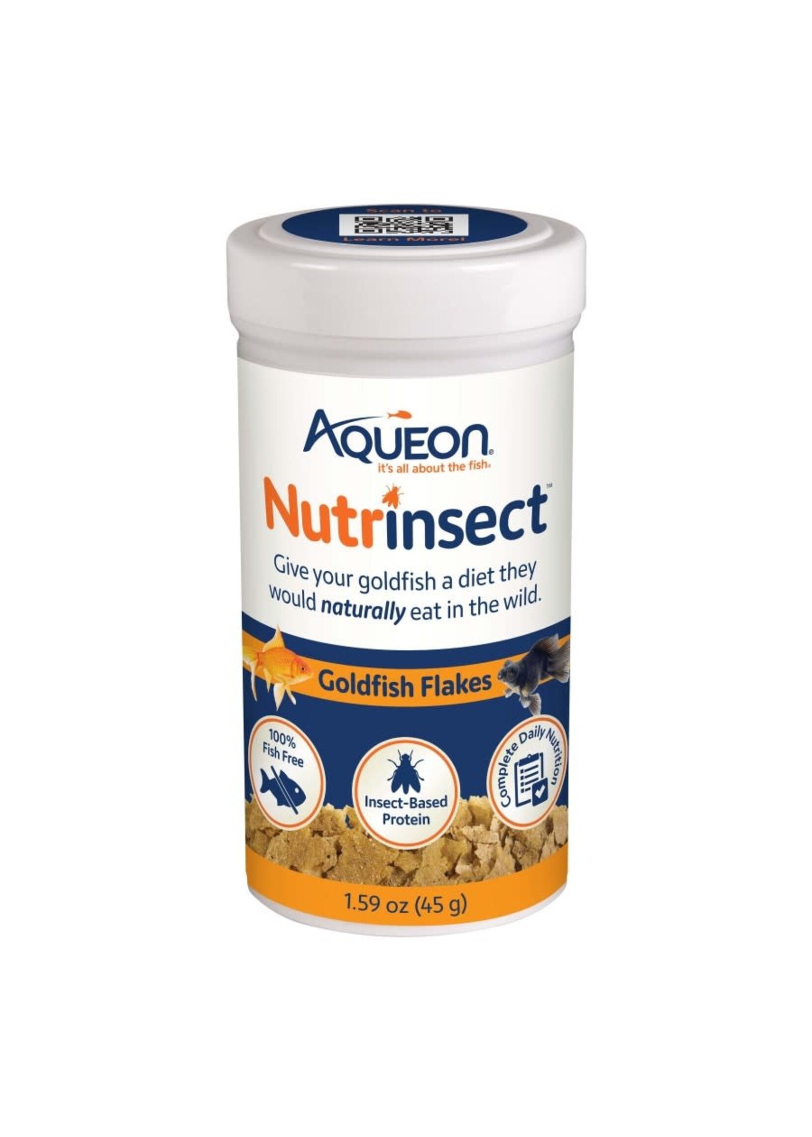 Aqueon NUTRINSECT GOLDFISH FLAKES 1.59 OZ