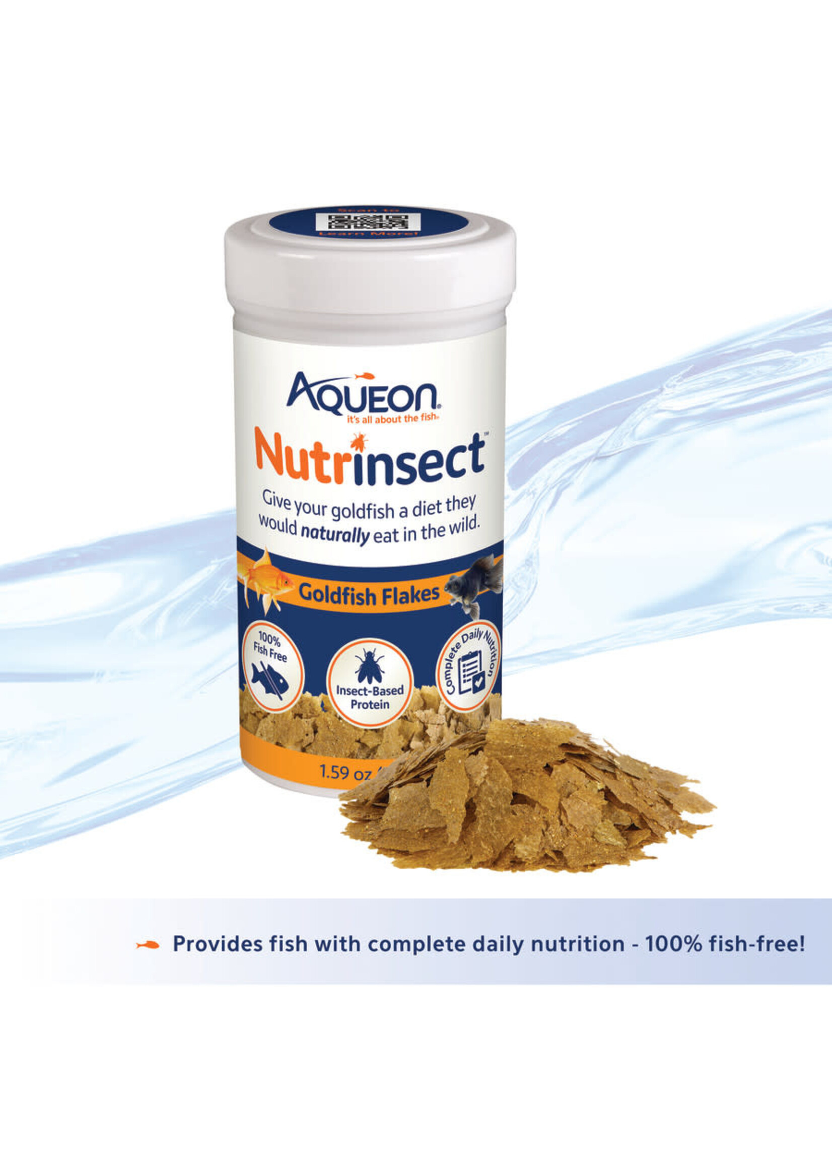 Aqueon NUTRINSECT GOLDFISH FLAKES 1.59 OZ