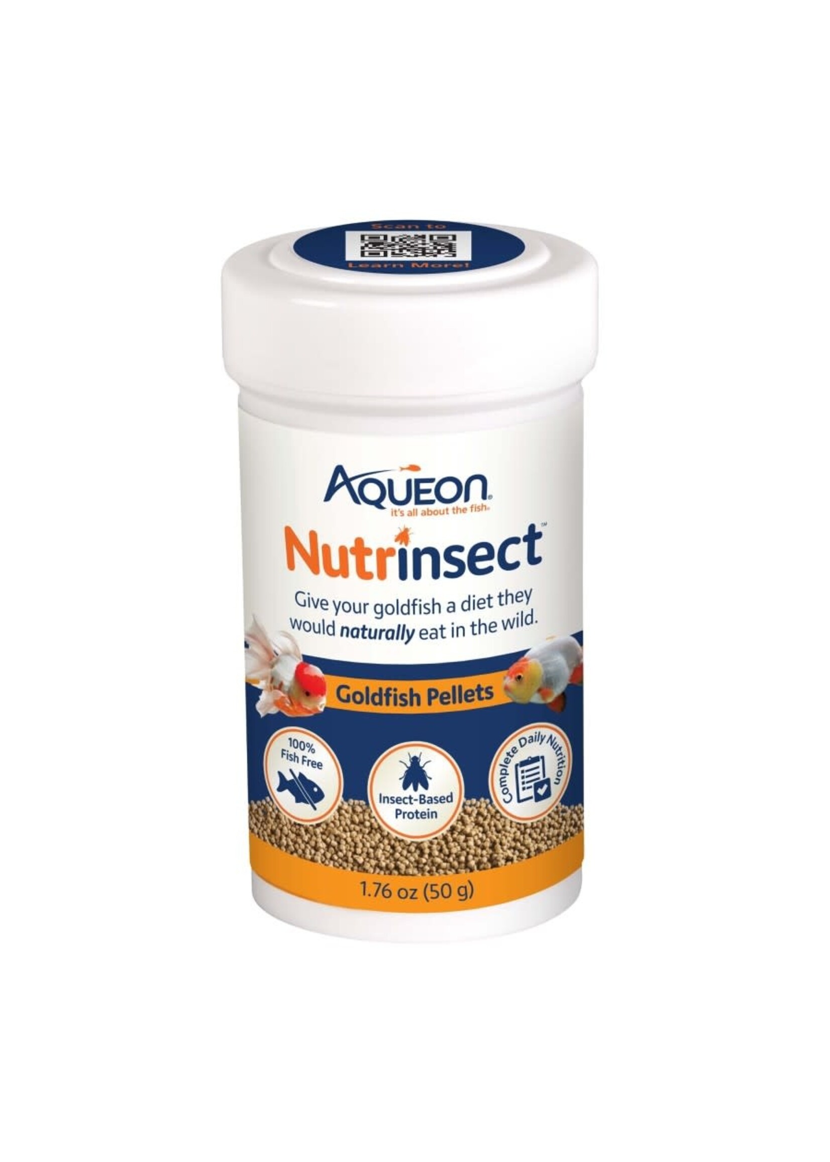 Aqueon NUTRINSECT GOLDFISH PELLETS 1.76 OZ