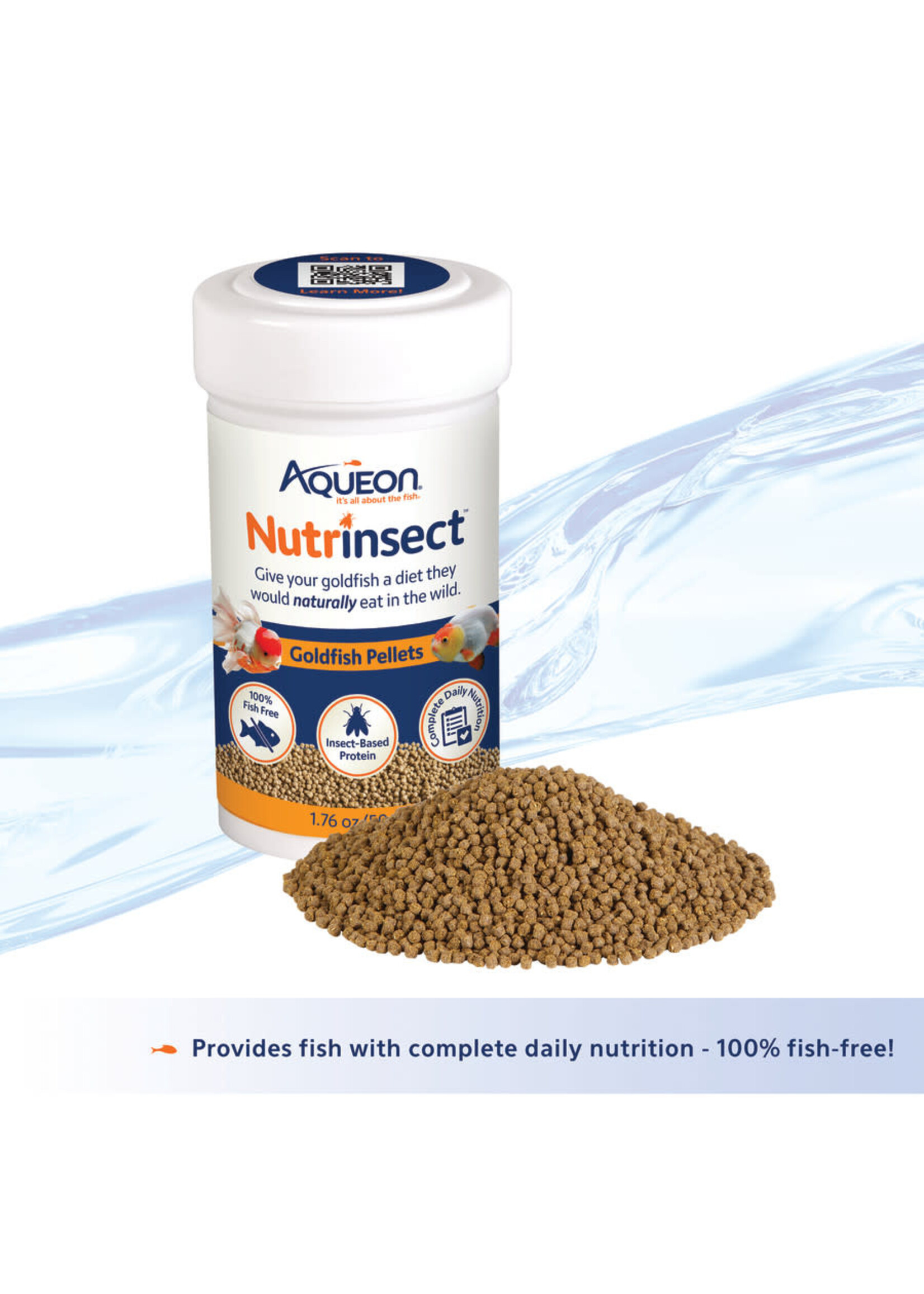 Aqueon NUTRINSECT GOLDFISH PELLETS 1.76 OZ