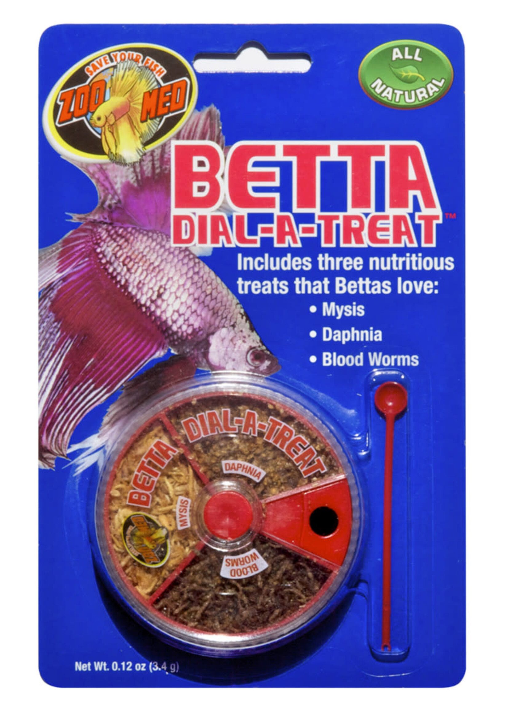 Zoo Med BETTA DIAL A TREAT .12 OZ