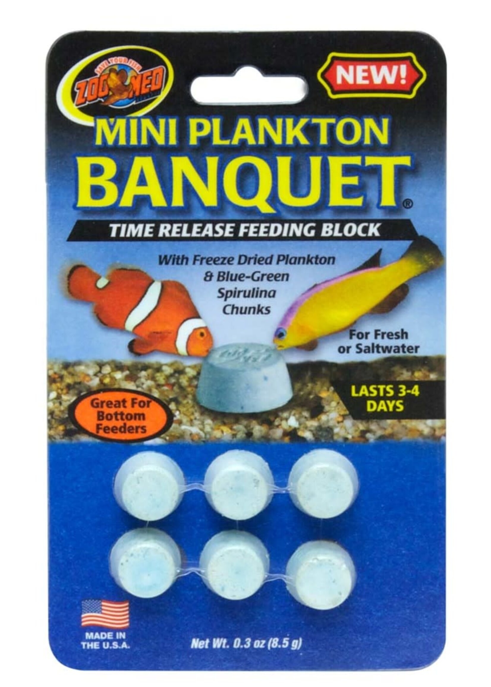 Zoo Med PLANTKTON BLOCK MINI 0.3 OZ