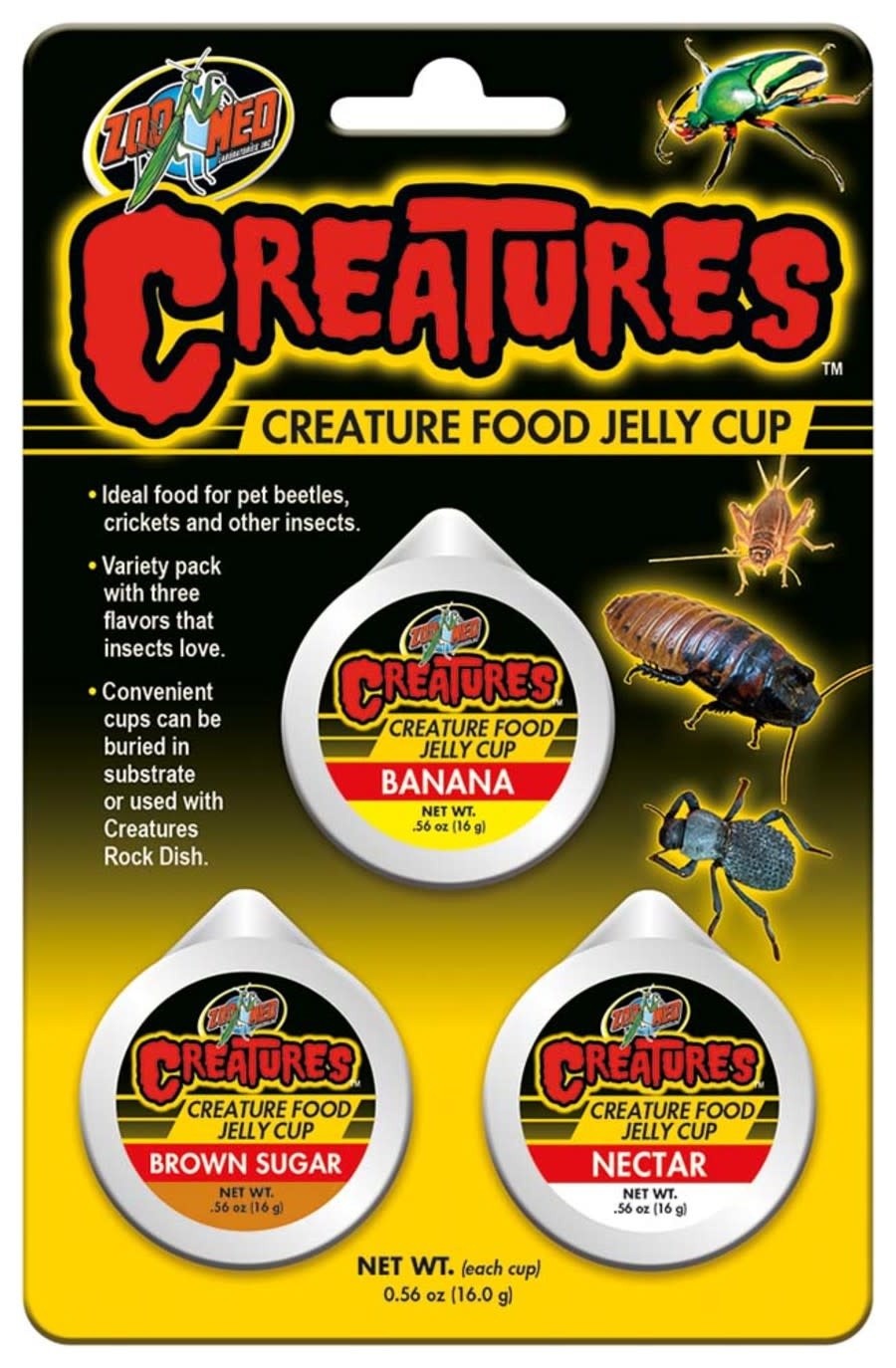 CREATURES FOOD JELLY CUP 3 PK