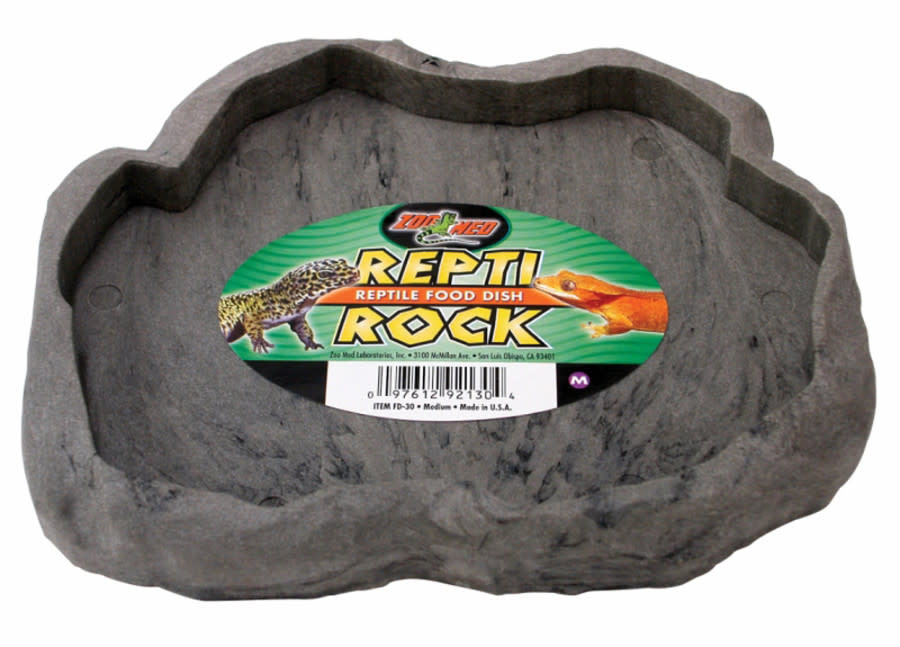 REPTI ROCK FOOD DISH MED