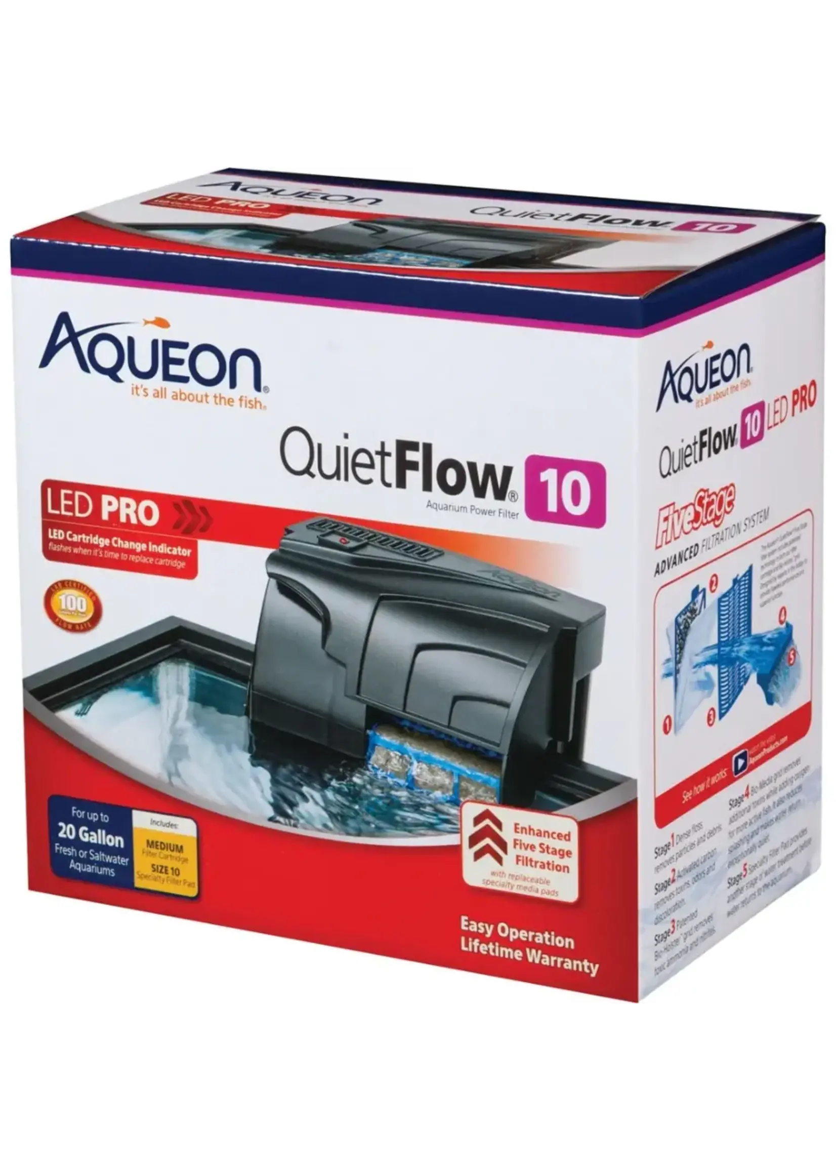 Aqueon QUITEFLOW LED PRO POWER FILTER 10