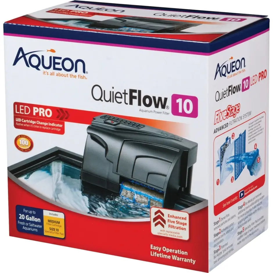 AQUEON QUITEFLOW LED PRO POWER FILTER 10