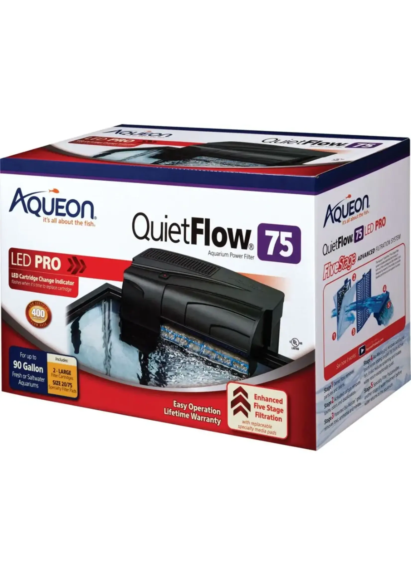 Aqueon QUITEFLOW LED PRO POWER FILTER 75