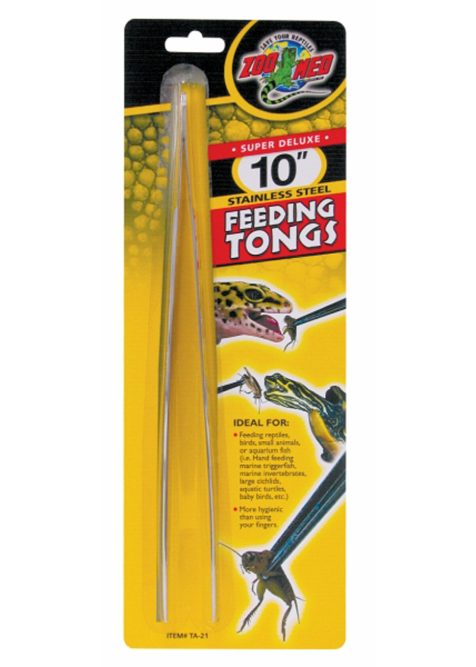Zoo Med STAINLESS STEEL FEEDING TONG 10"
