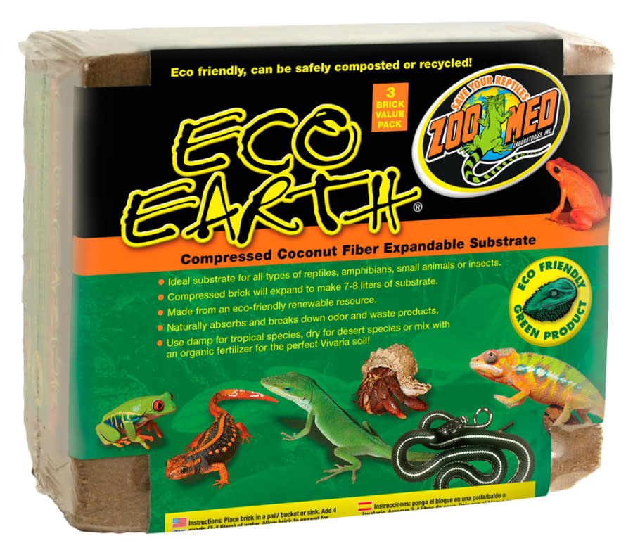 ZOO MED ECO EARTH 3 BRICK - The Hidden Reef, Inc