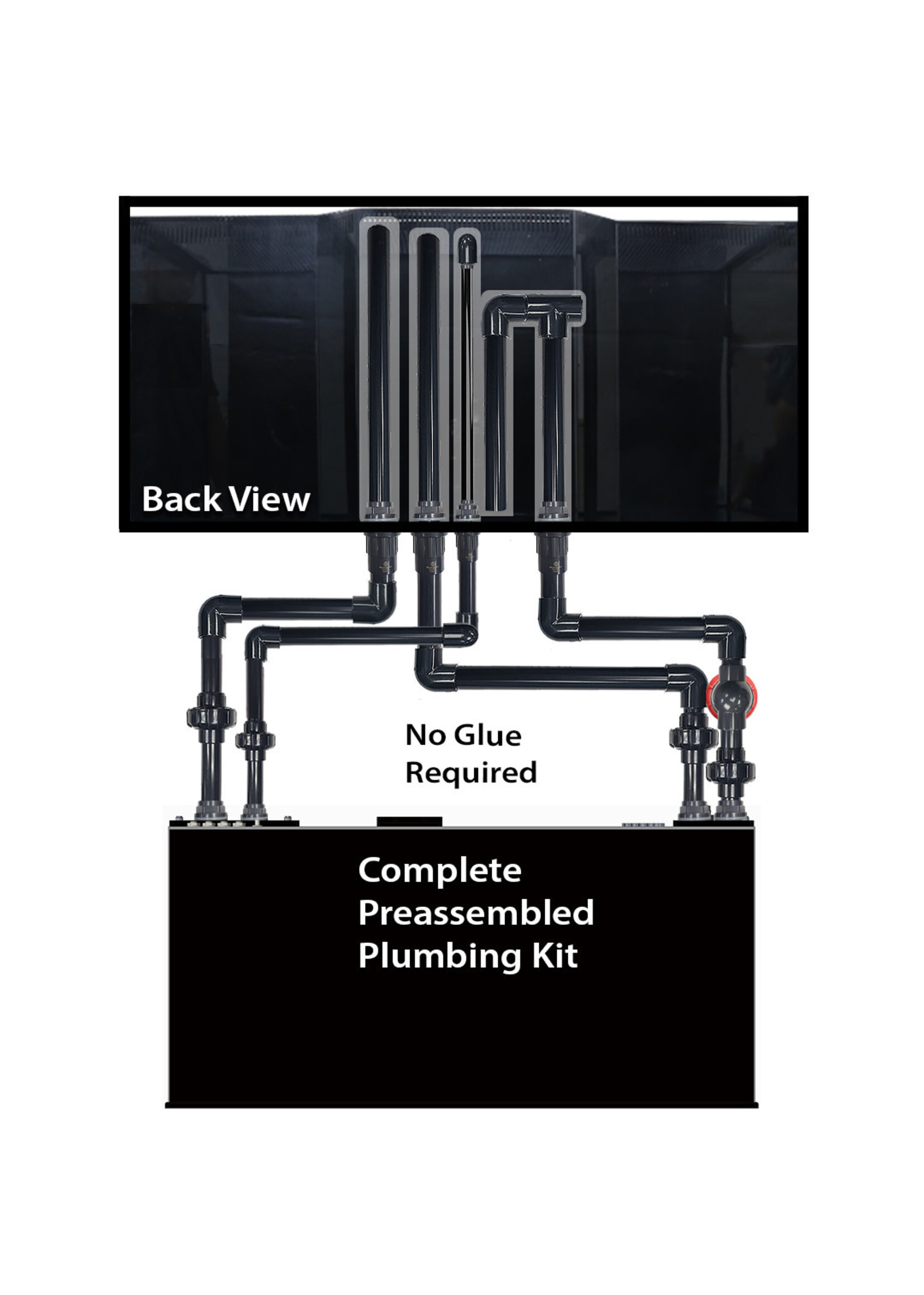 Innovative Marine INT 112 GALLON COMPLETE REEF SYSTEM BLACK (MADE TO ORDER)