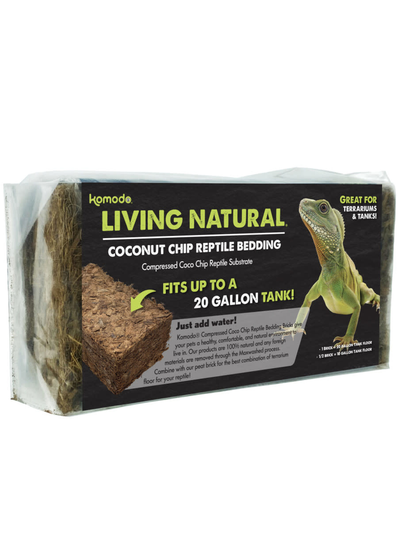 Komodo COCONUT CHIP REPTILE BEDDING BRICK