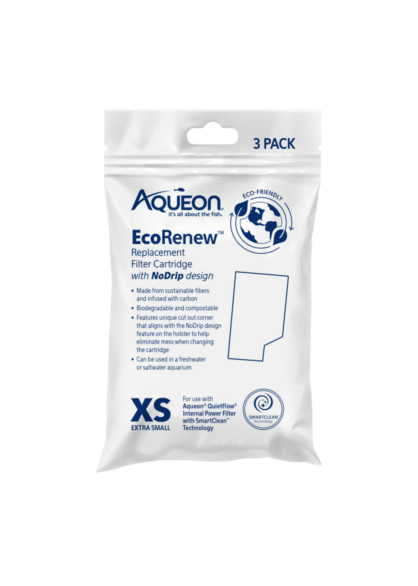 Aqueon ECORENEW FILTER CARTRIDGE XS 3 PK