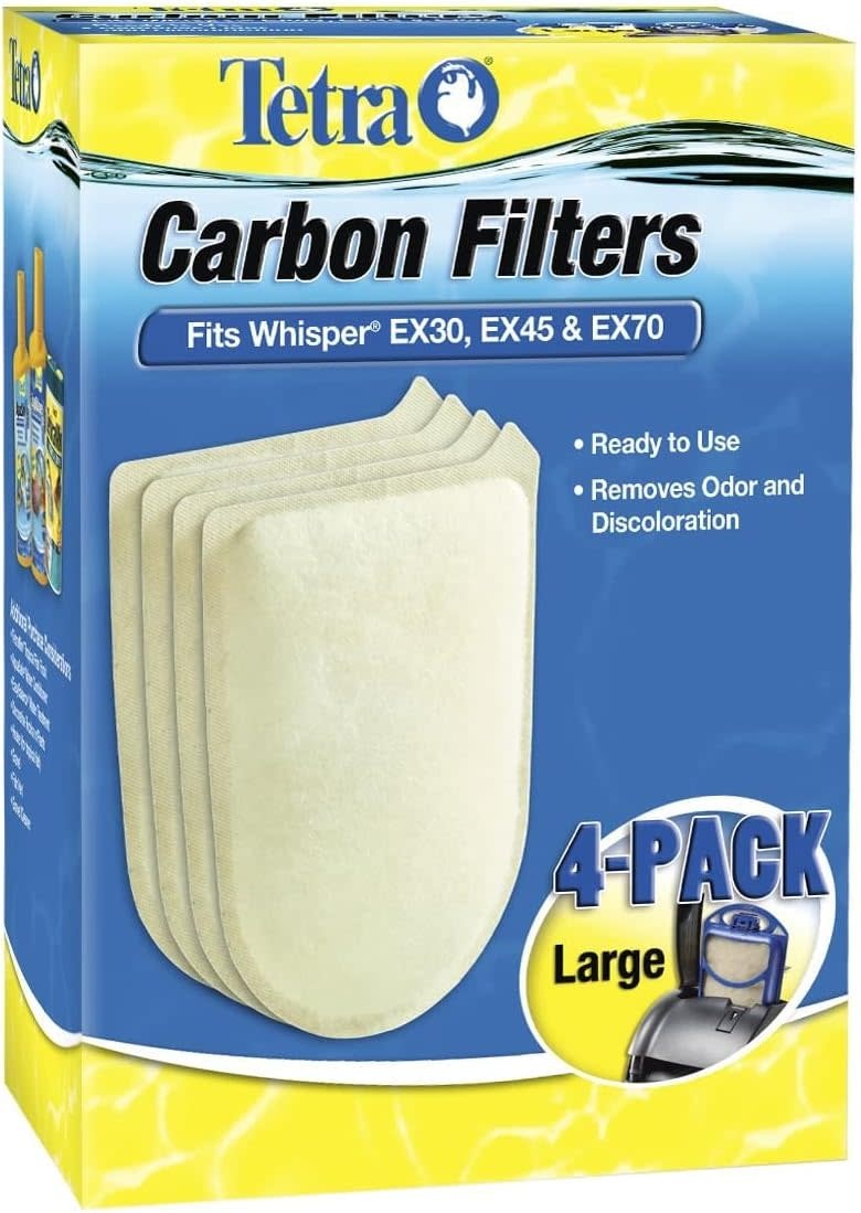 WHISPER EX CARBON FILTER L 4 PK