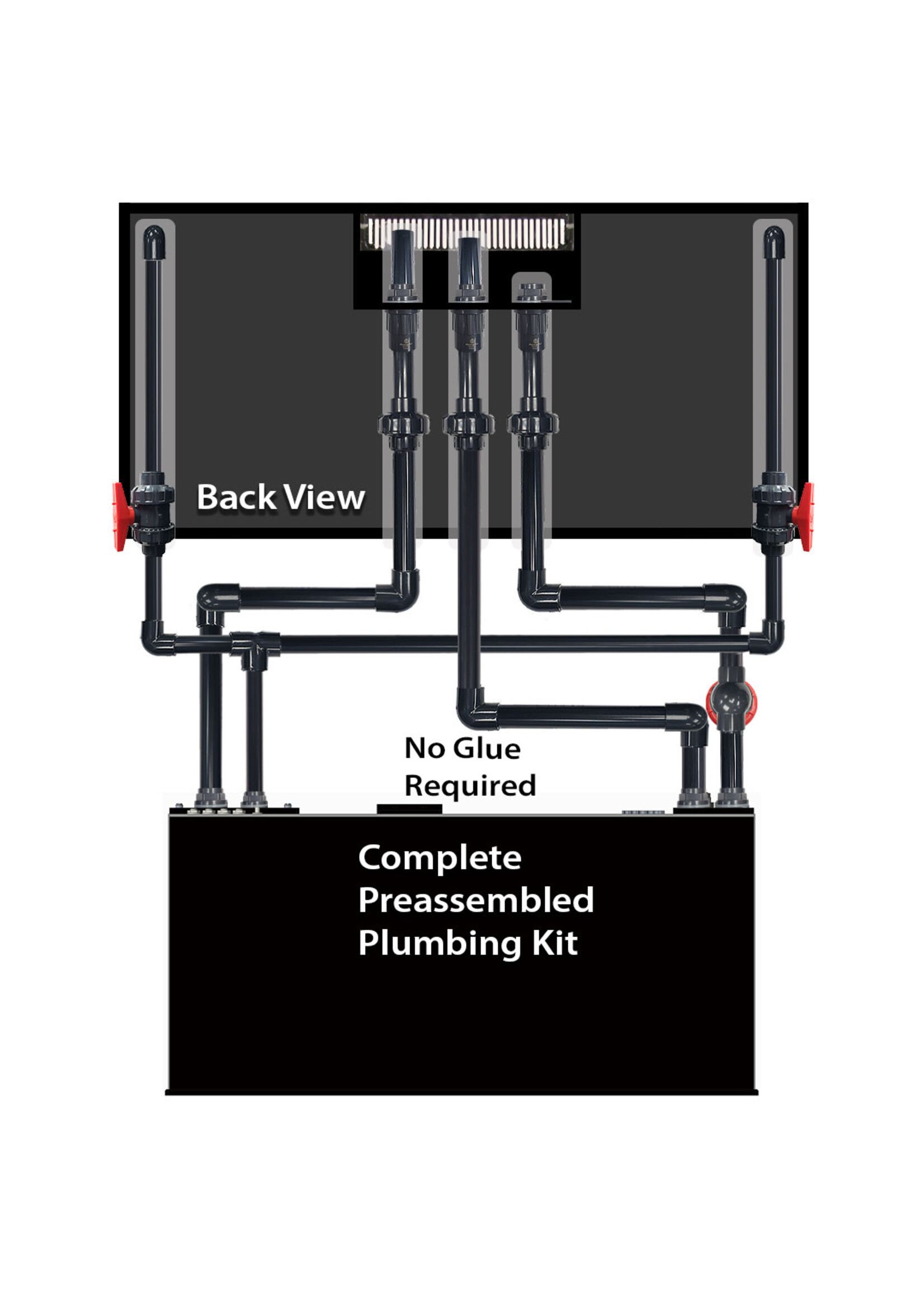 Innovative Marine EXT 200 AQUARIUM COMPLETE REEF SYSTEM BLACK (MADE TO ORDER)