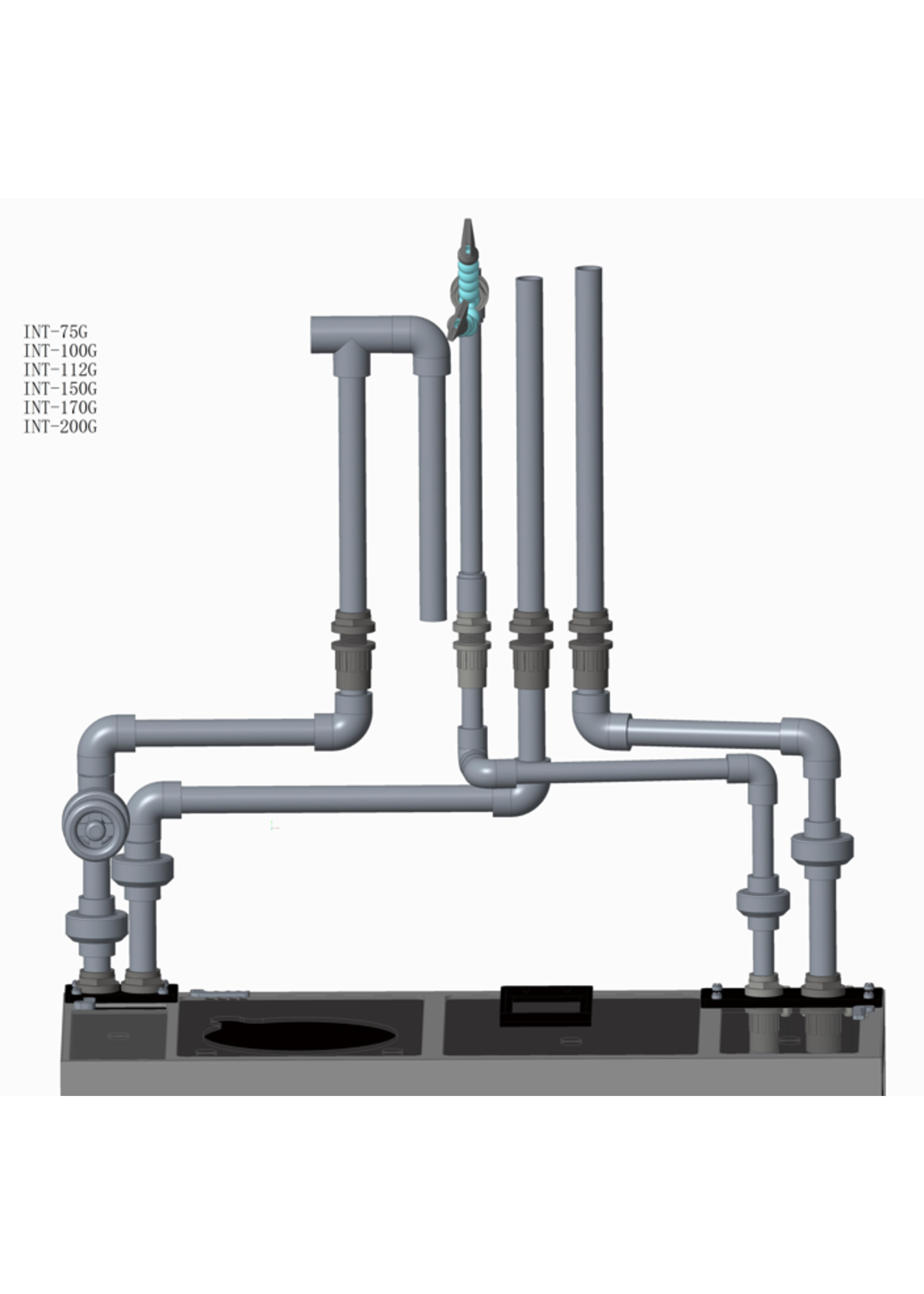 Innovative Marine INT 200 AQUARIUM COMPLETE REEF SYSTEM WHITE (MADE TO ORDER)