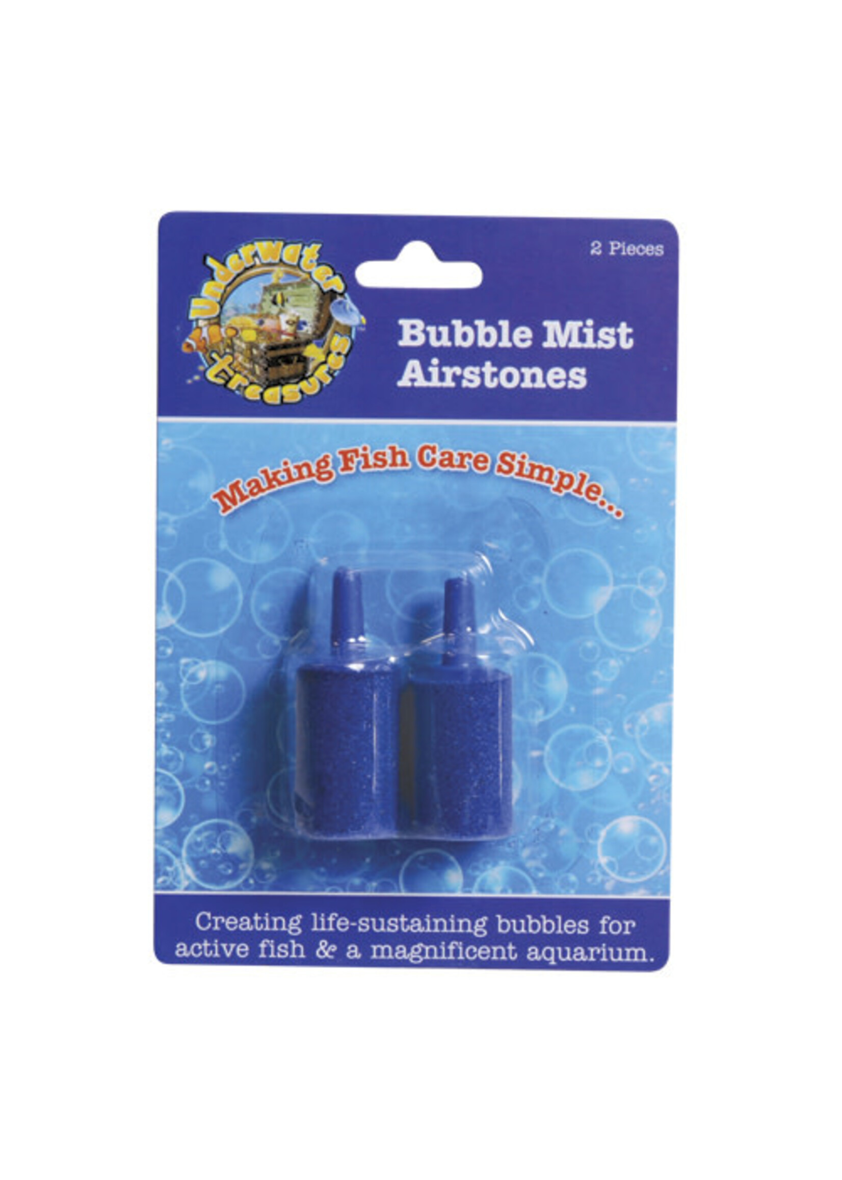 Underwater Treasures BUBBLE MIST AIRSTONE 2PK