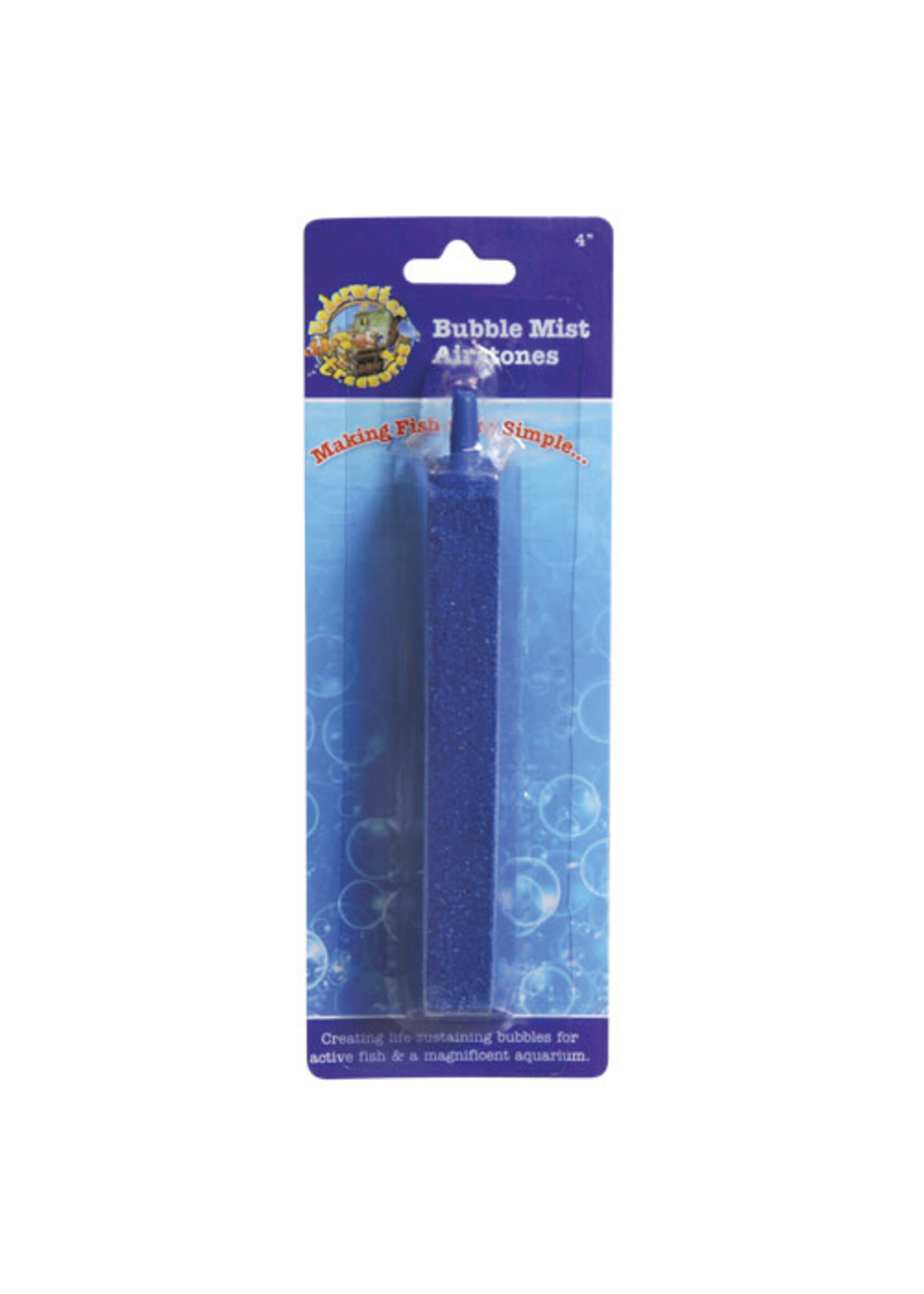 Underwater Treasures UT BUBLLE MIST AIRSTONE RECTANGULAR 4"