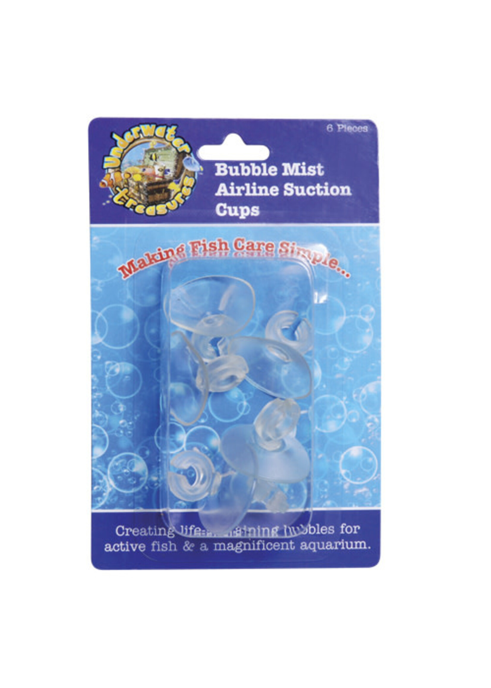 Underwater Treasures BUBBLE MIST AIRLINE SUCTION CUPS